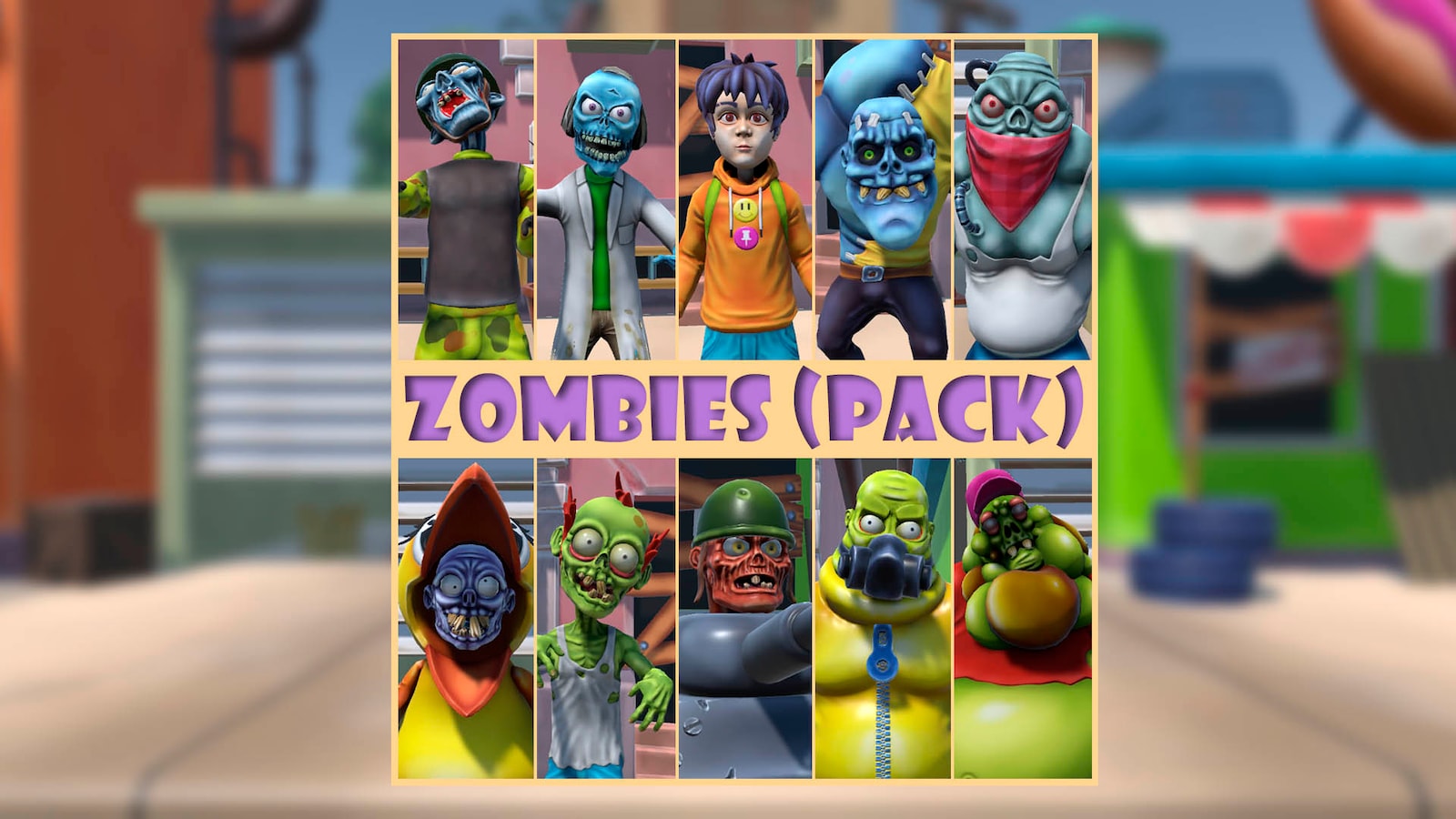 Cartoon Zombies Pack in Characters UE Marketplace