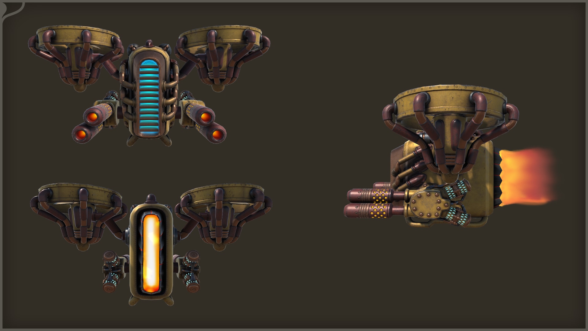 SteamPunk Battle Drone