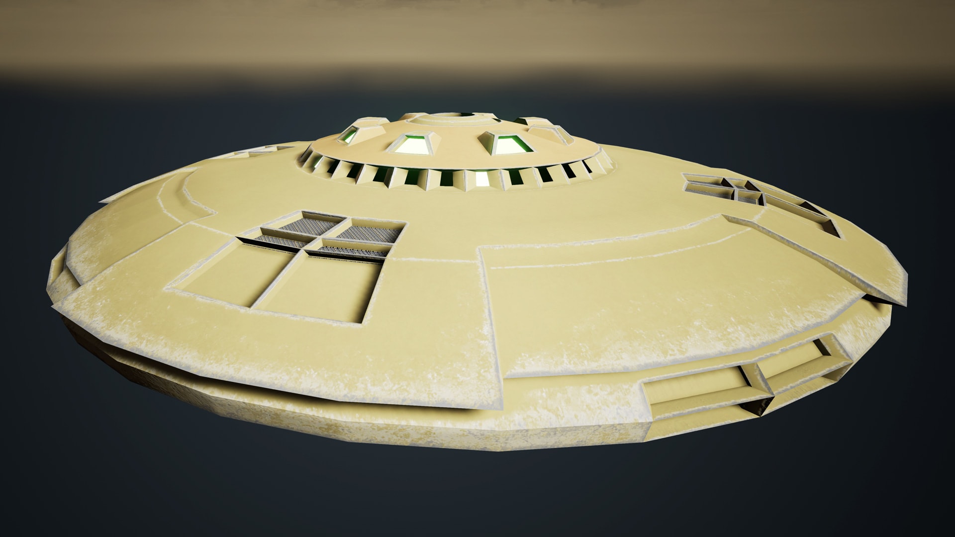 Ufo Kit Bash 1 16 Low Poly Pbr Ufos In Props Ue Marketplace