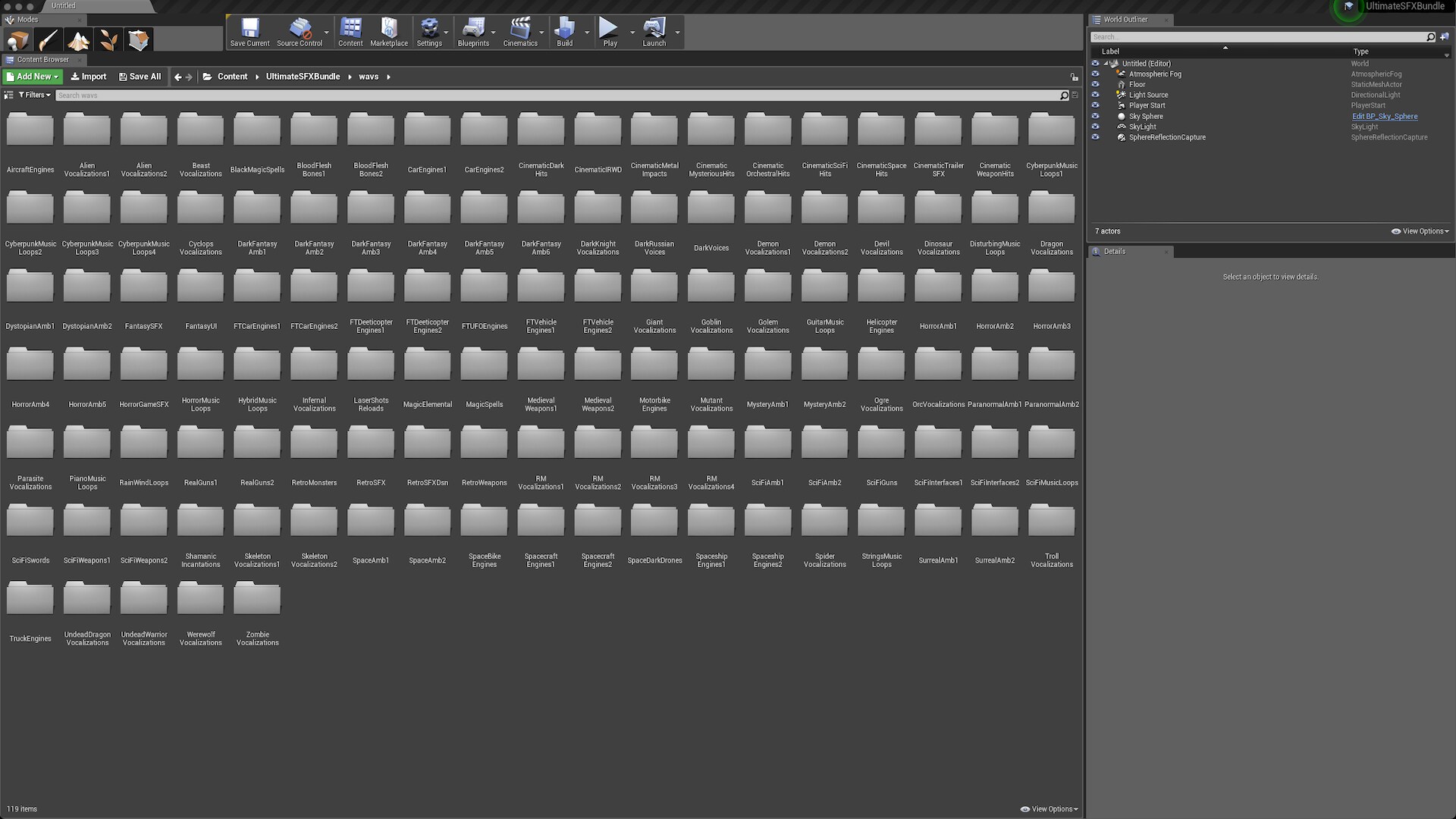 Ultimate Game Sound Effects Bundle in Sound Effects UE Marketplace
