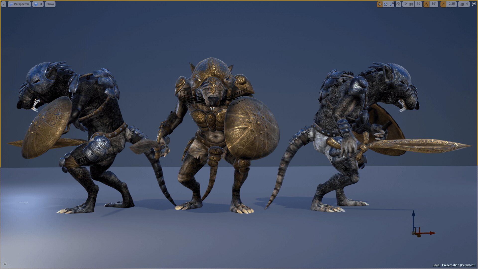 在角色创建的Ratkin Warrior - 虚幻引擎商城