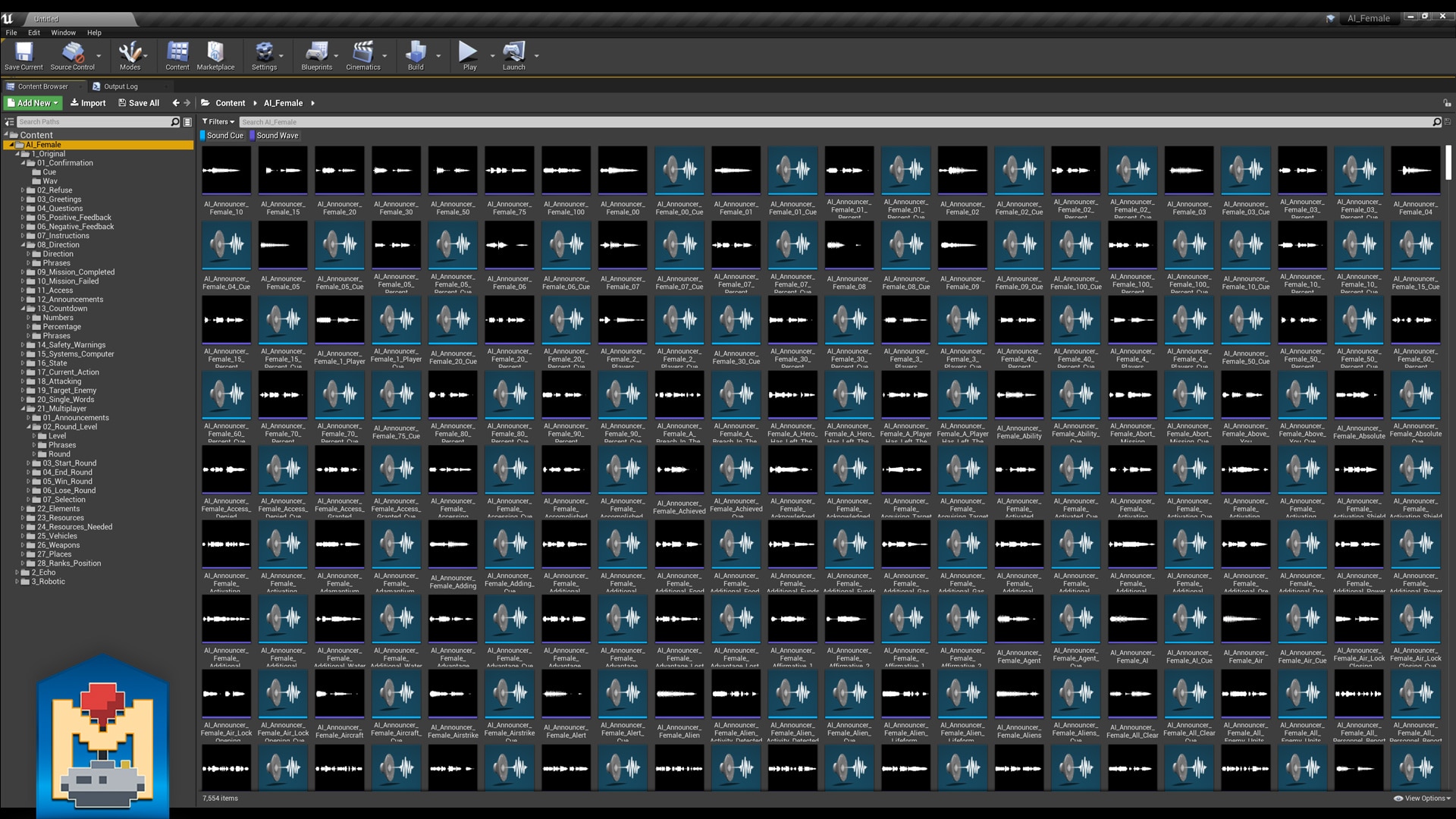 Military AI Female Voice Announcer in Sound Effects UE Marketplace