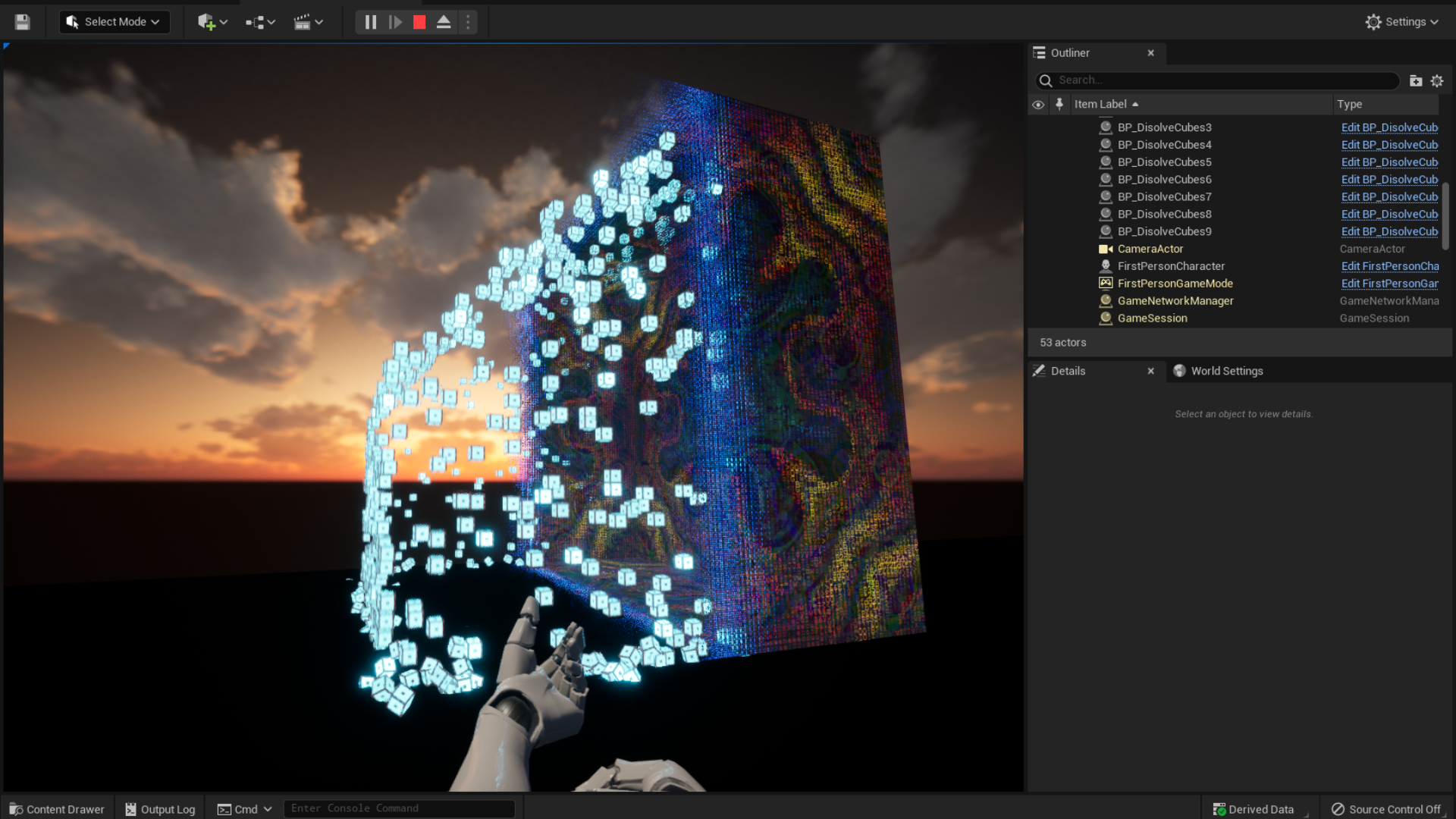 Cubes Dissolve