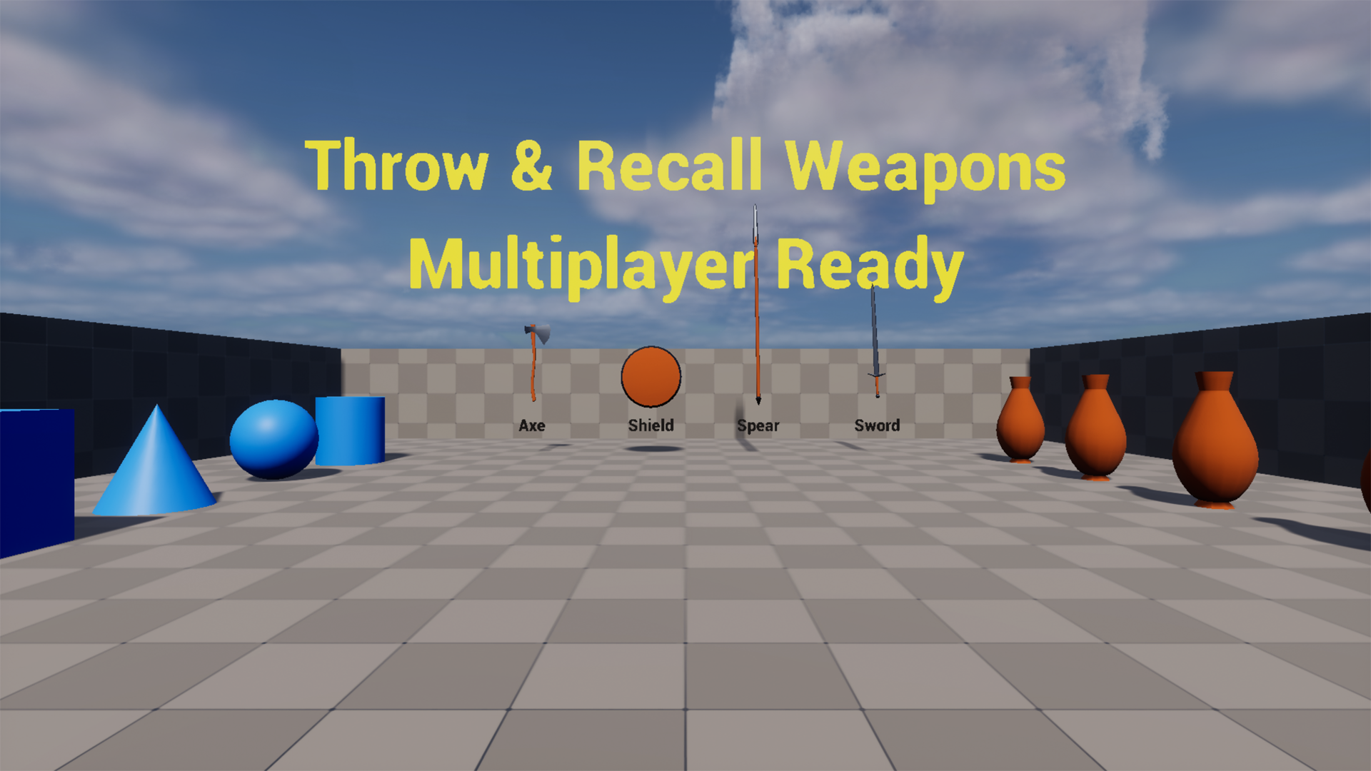 Throw And Recall Weapon Multiplayer Ready