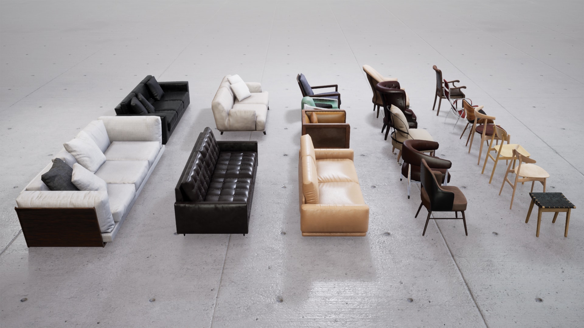 Furniture Collection Vol. 1 in Architectural Visualization UE Marketplace