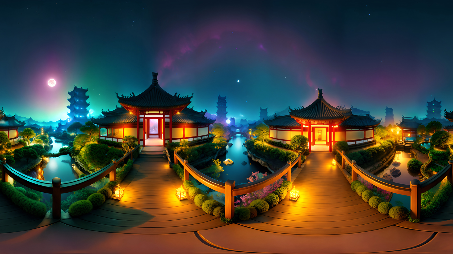 HDRI Chinese Garden - 8k