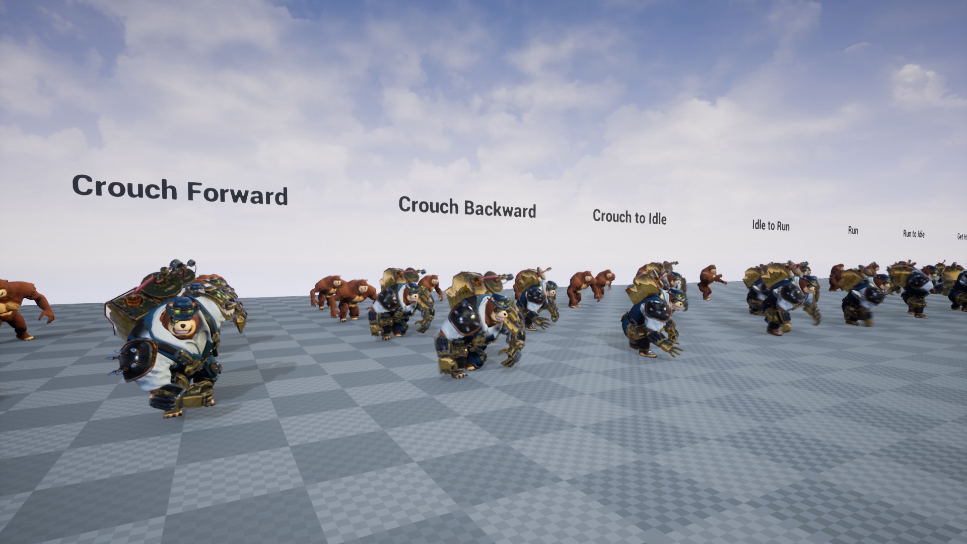 [RPG Animset] Steampunk Bear - Fight & Movement in Characters - UE ...