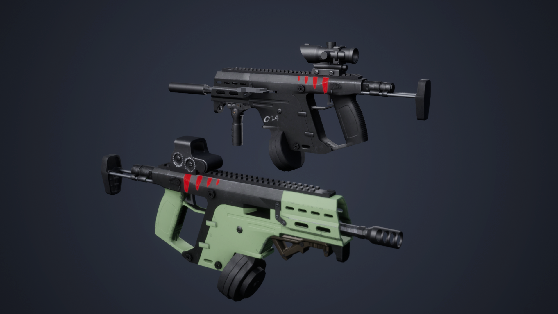 在武器中由redhawk创建的customizable weapon pack - 虚幻引擎4商城