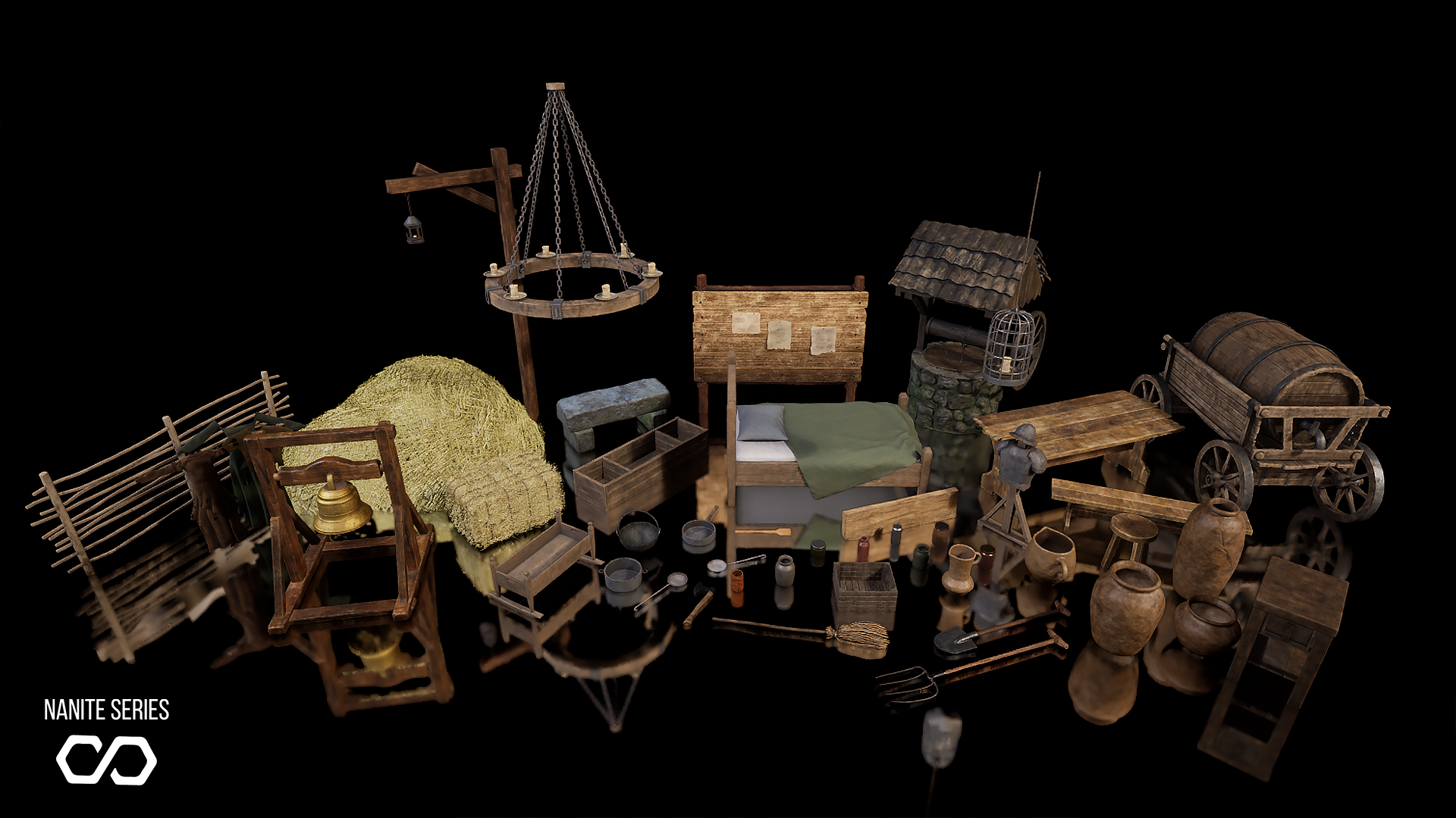 [Nanite] Medieval Village Kit - Village Props