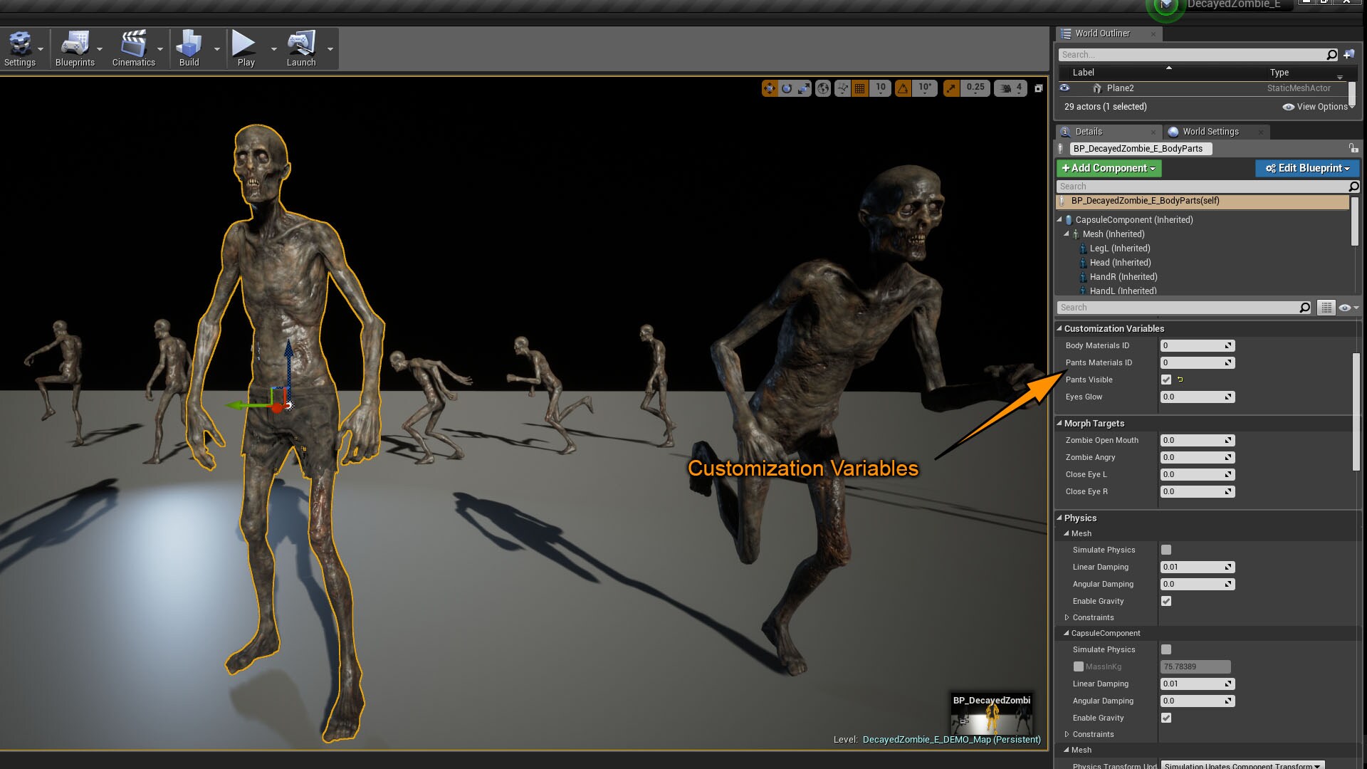 Decayed Zombie E in Characters UE Marketplace