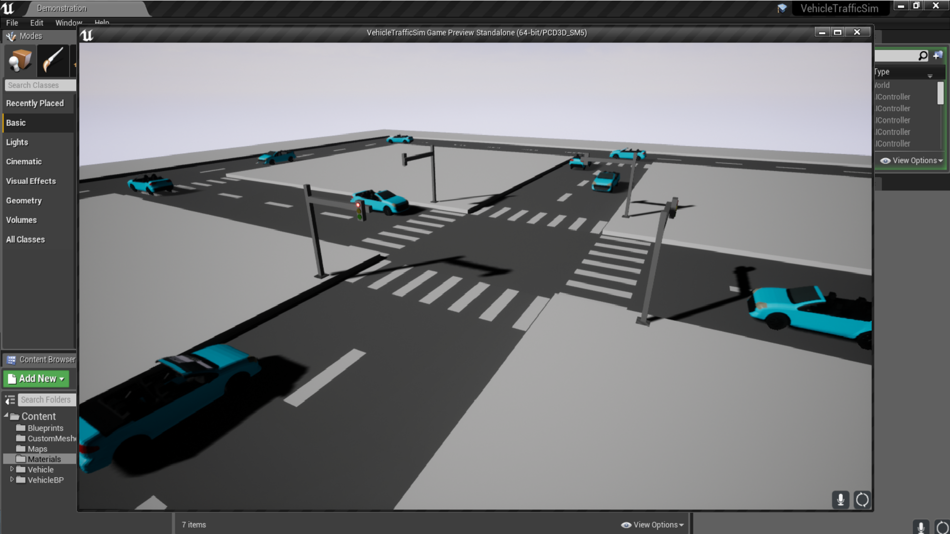 Vehicle Traffic Simulation by BradleyTwynham in Blueprints UE4
