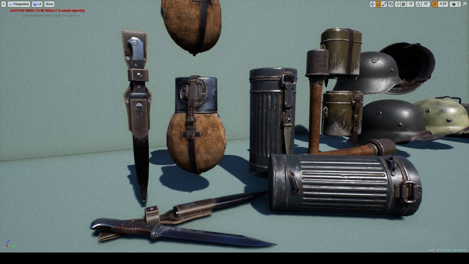WWII German Equipment Set in Props UE Marketplace