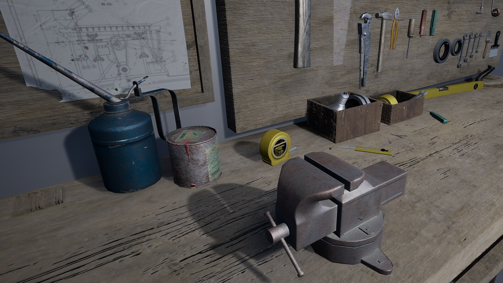 Workbench With Tools in Props UE Marketplace