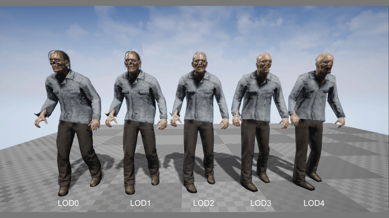 Zombie Male in Characters UE Marketplace