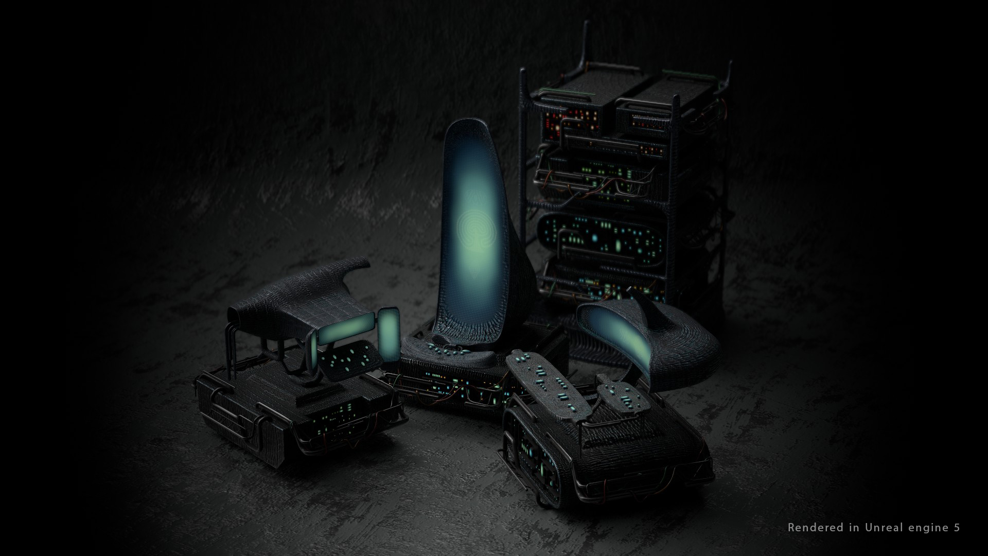 Vintage SciFi Pack VOL 9 Server computers
