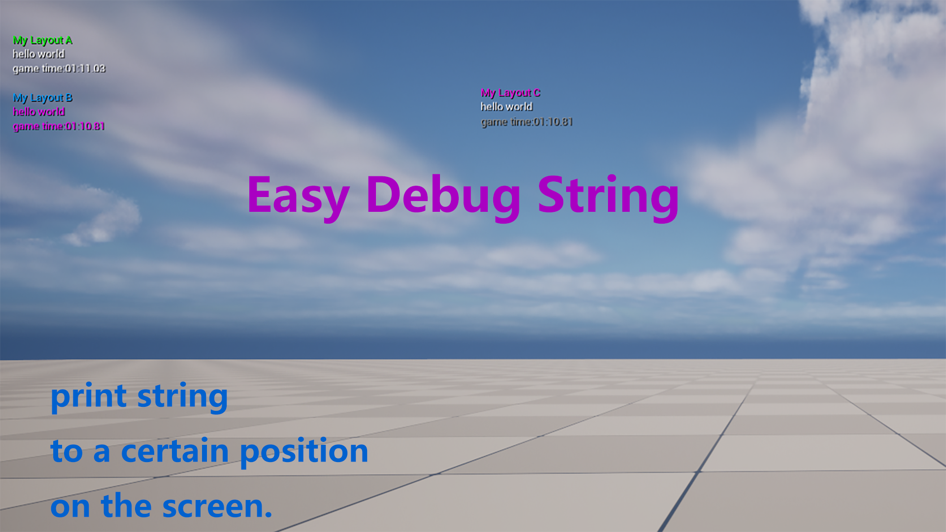 Easy Debug String