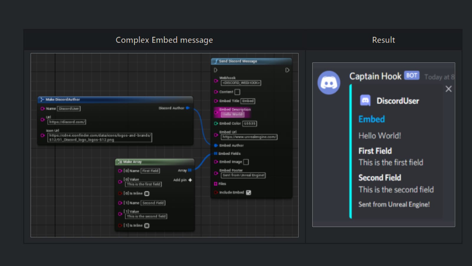 在插件创建的discord Messenger 虚幻引擎商城