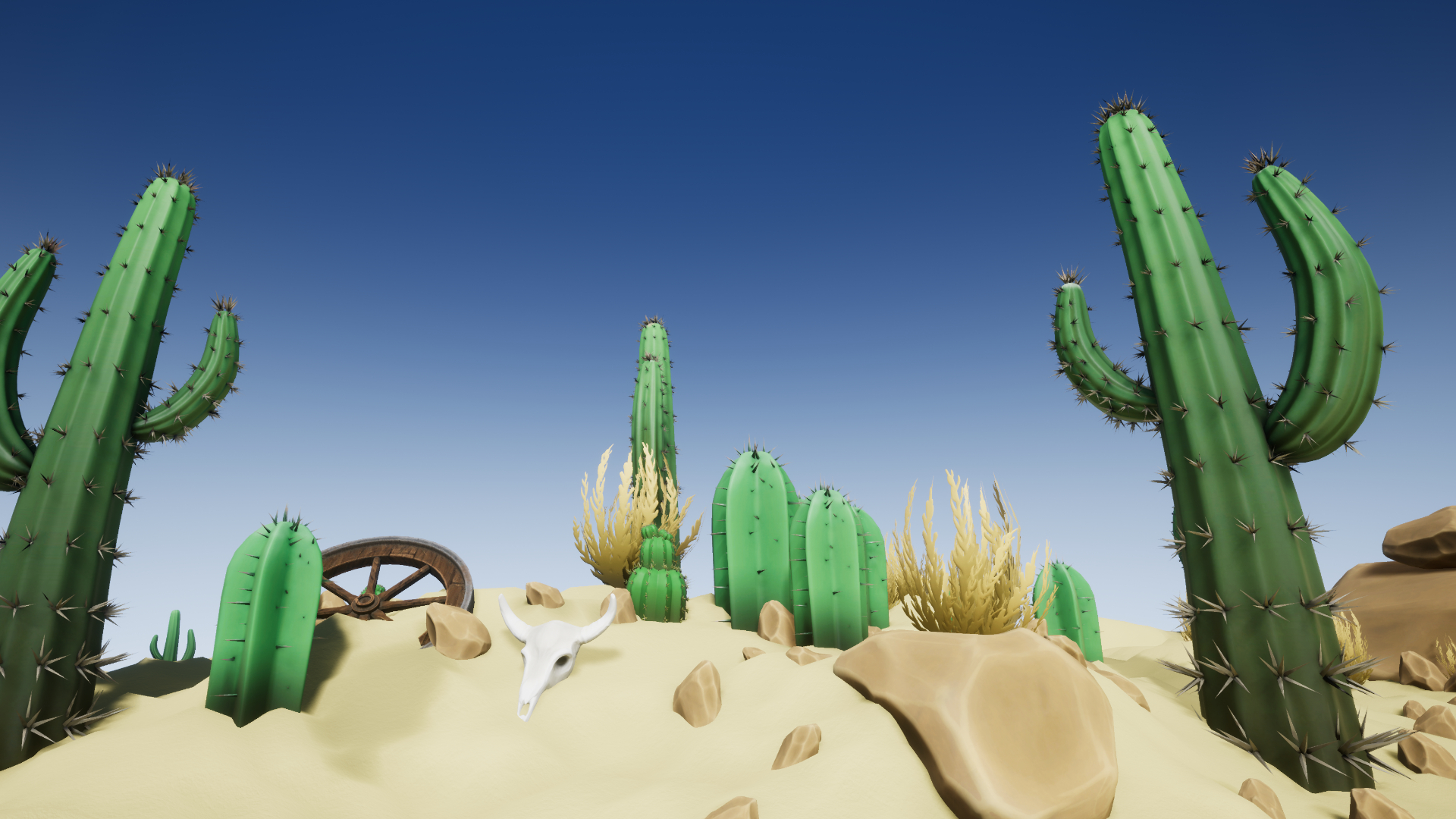 Stylized Desert Props by DiegoMurphy in Props UE4 Marketplace
