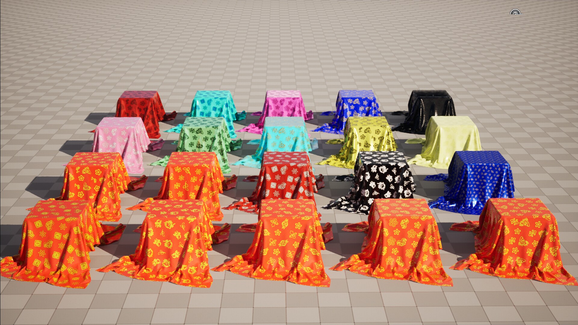 Realistic Fabric Embroidery Material Pack 4K / ornament in Materials