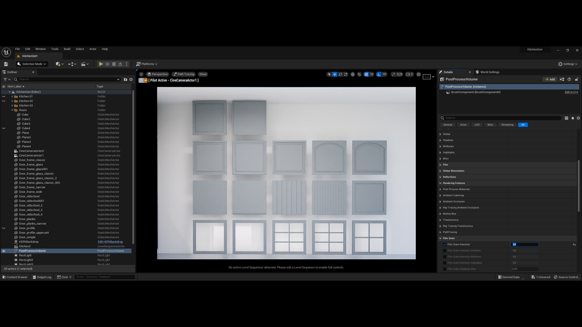 Kitchen Generator in Architectural Visualization UE Marketplace