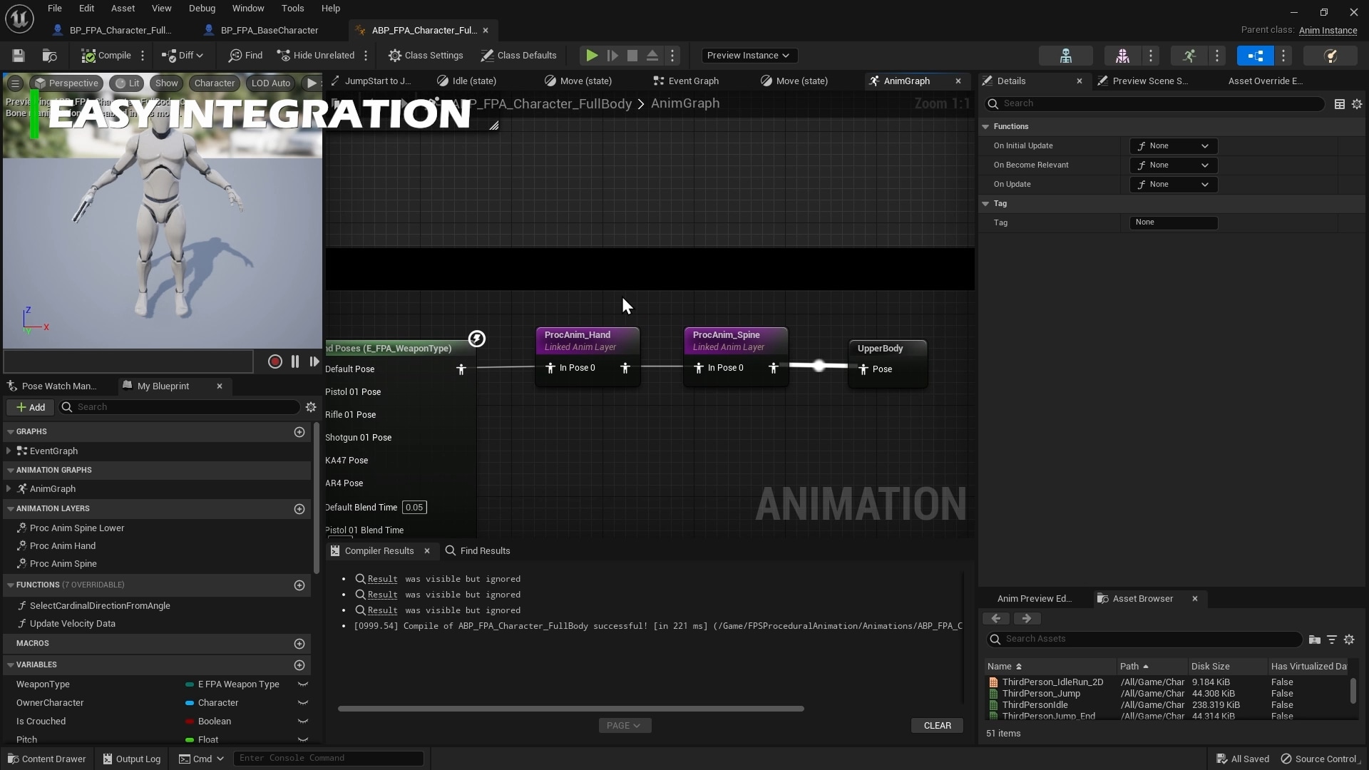 FPS Procedural Animation in Blueprints - UE Marketplace