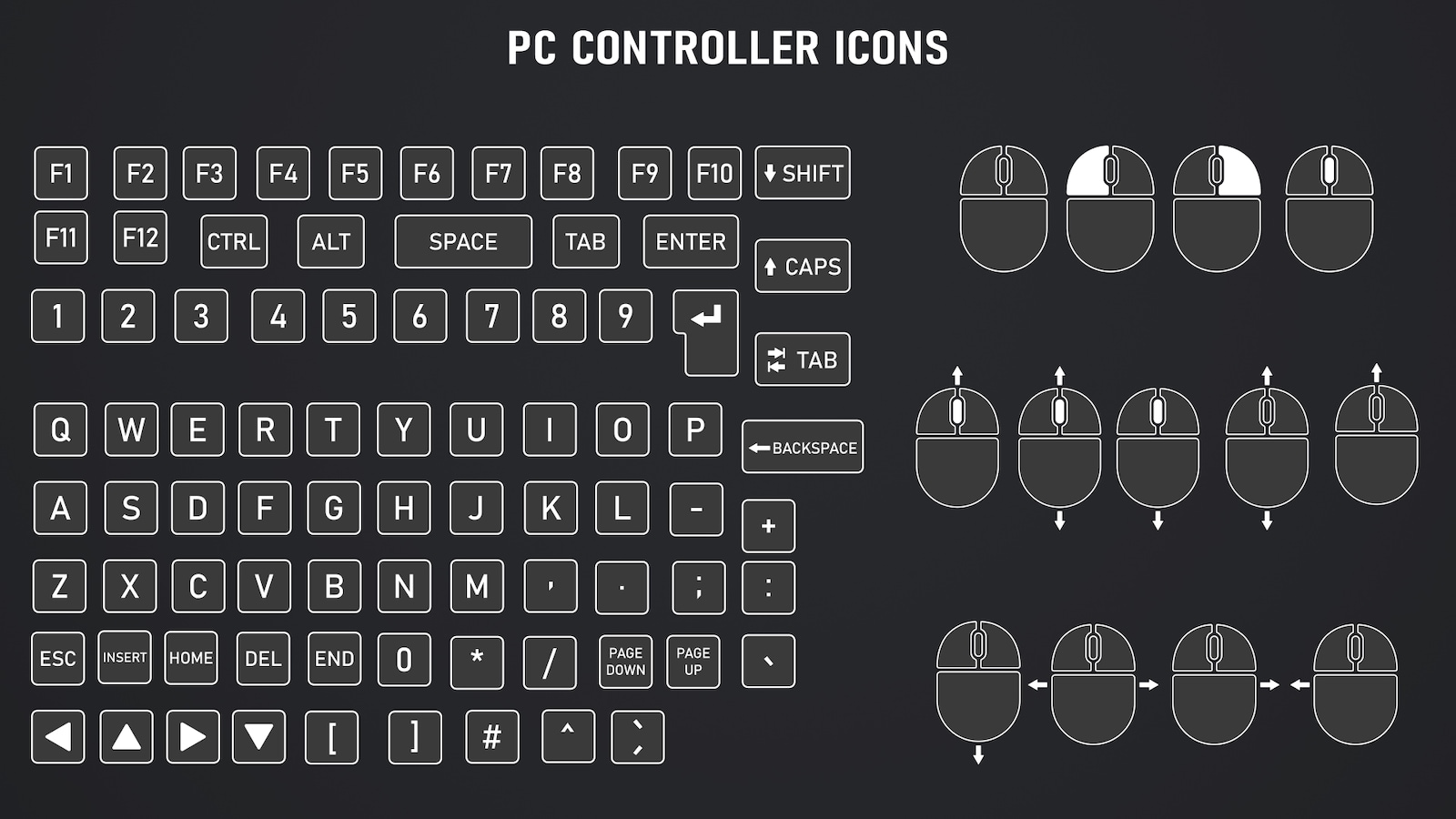 Controller Buttons Pack V1 in 2D Assets UE Marketplace