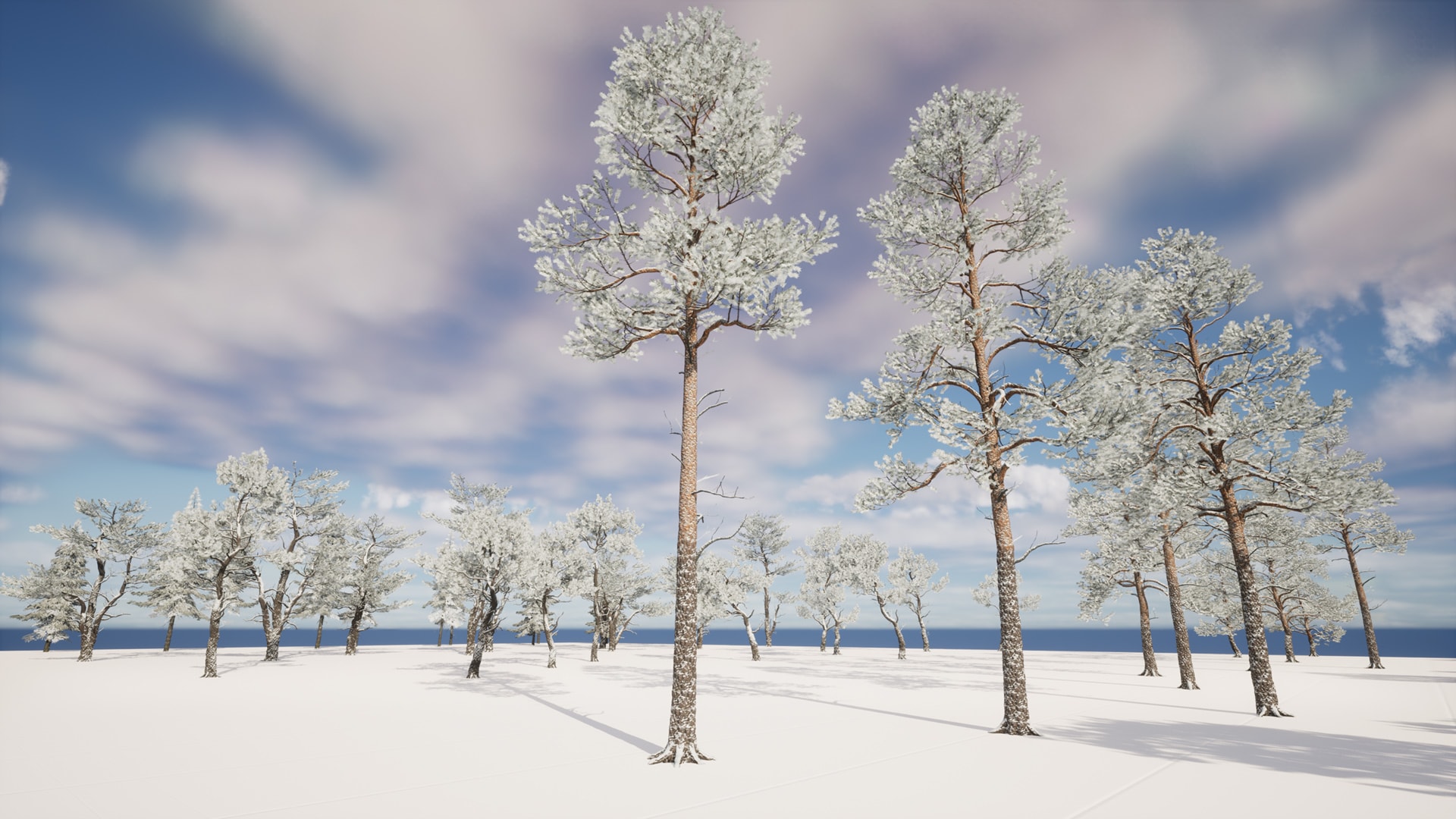 在道具创建的DZ Conifer Trees (Pines, Cypresses and Firs) 虚幻引擎商城