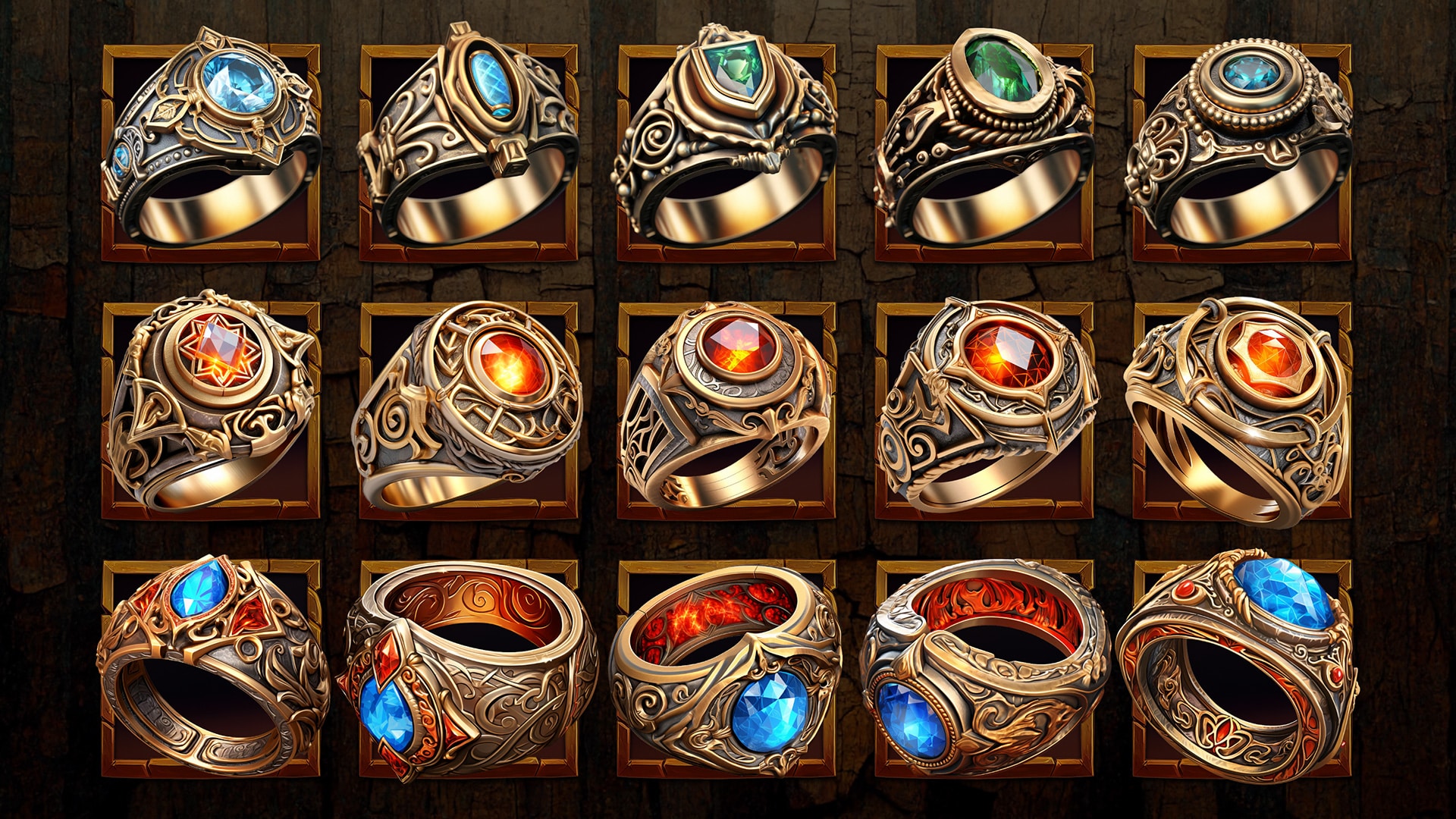 Fantasy Rings in 2D Assets UE Marketplace