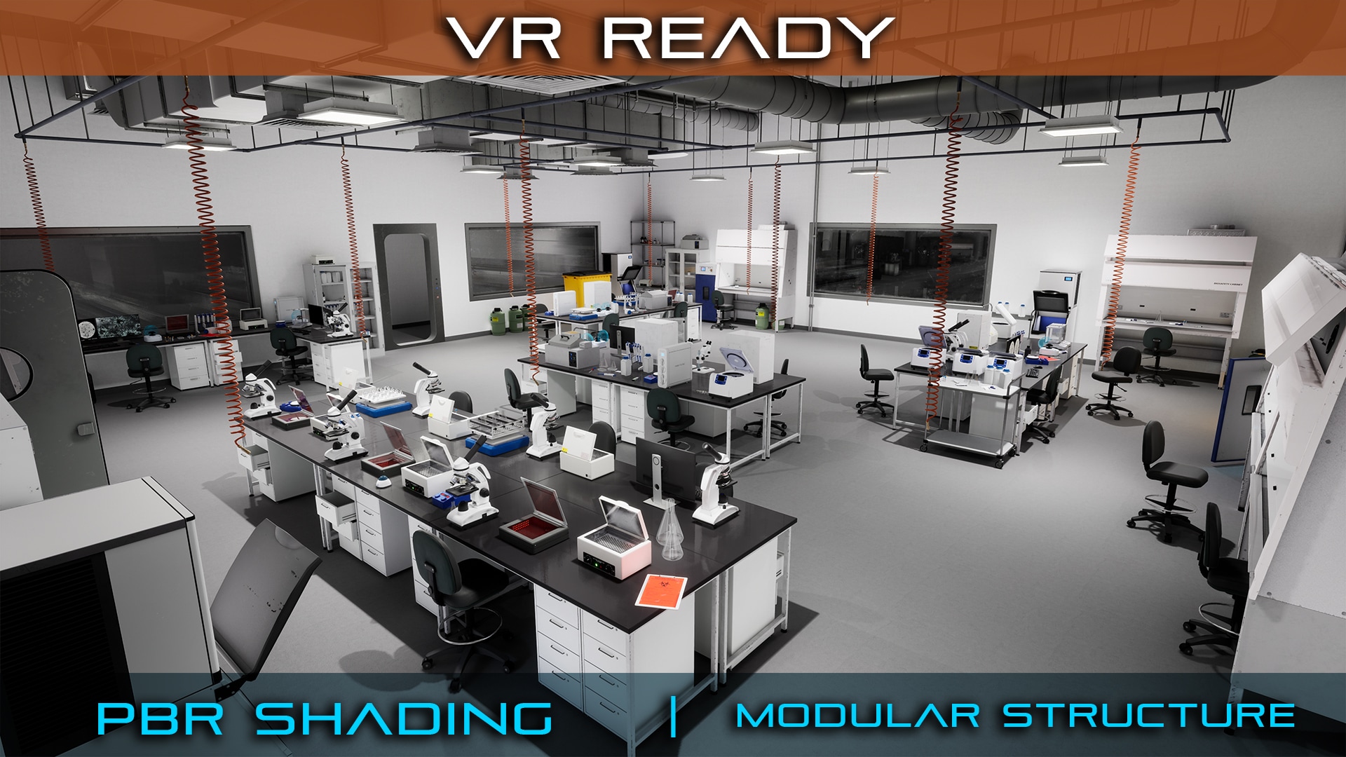 VIRUS LABORATORY (post apocalyptic research science laboratory prop VR)