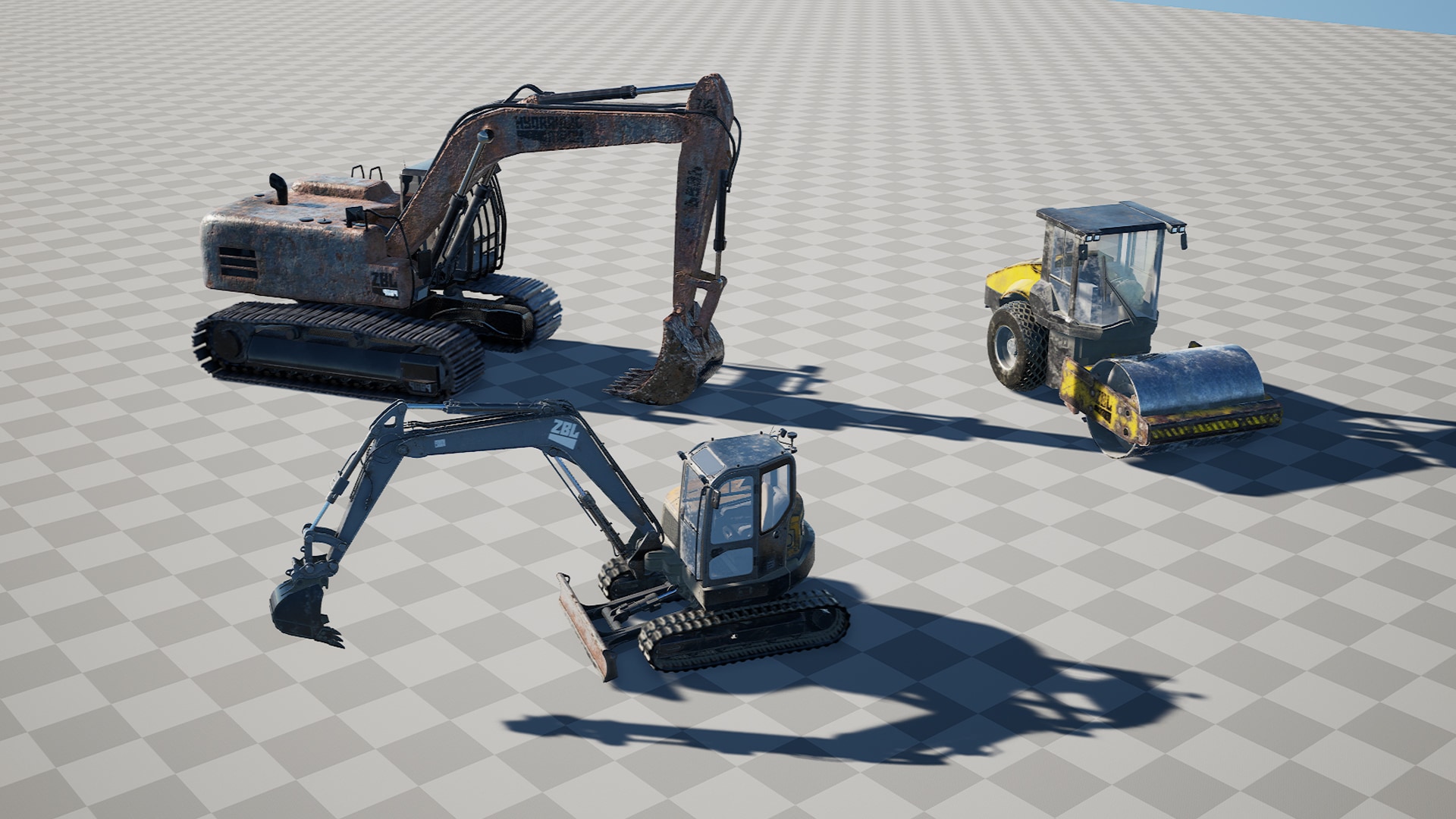 Hydraulic Machines Pack in Props UE Marketplace