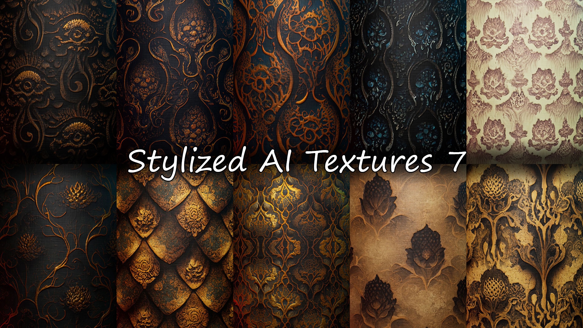 Stylized AI Textures 7 in Materials - UE Marketplace