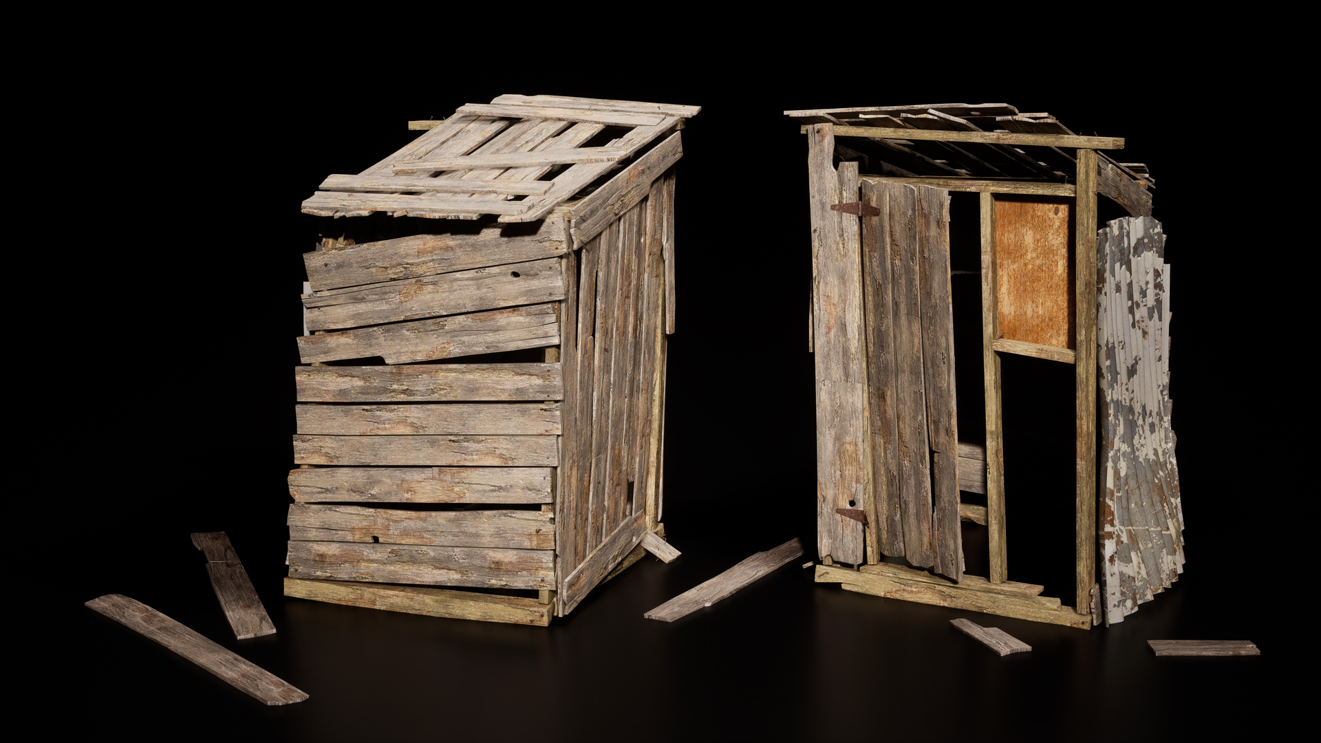 不毛の大地/Wasteland 2枚セット セトクラフト トラッシュカート S23-0601-KH カーキ | ゴミ収集