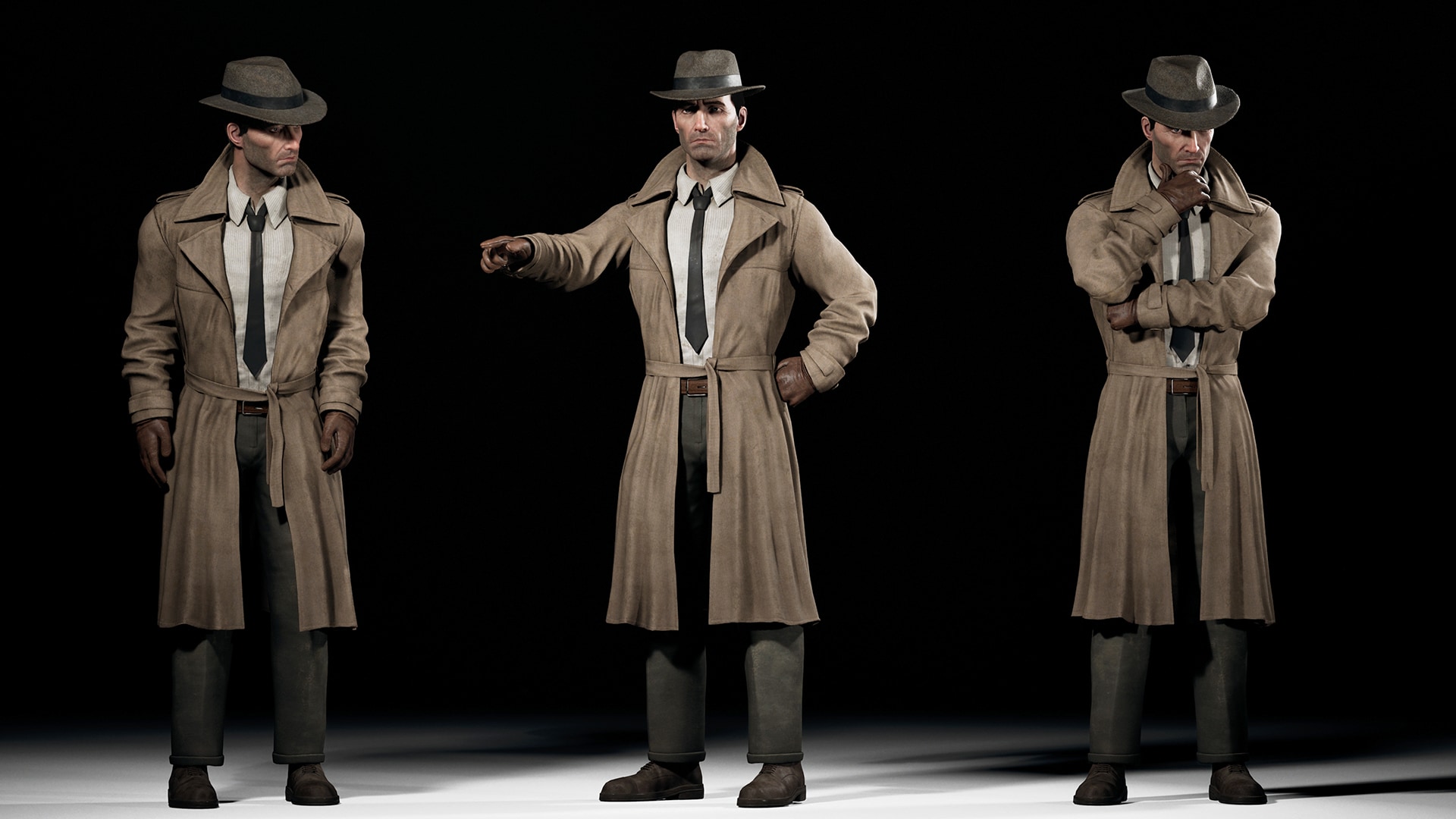 Noir Detective in Characters UE Marketplace