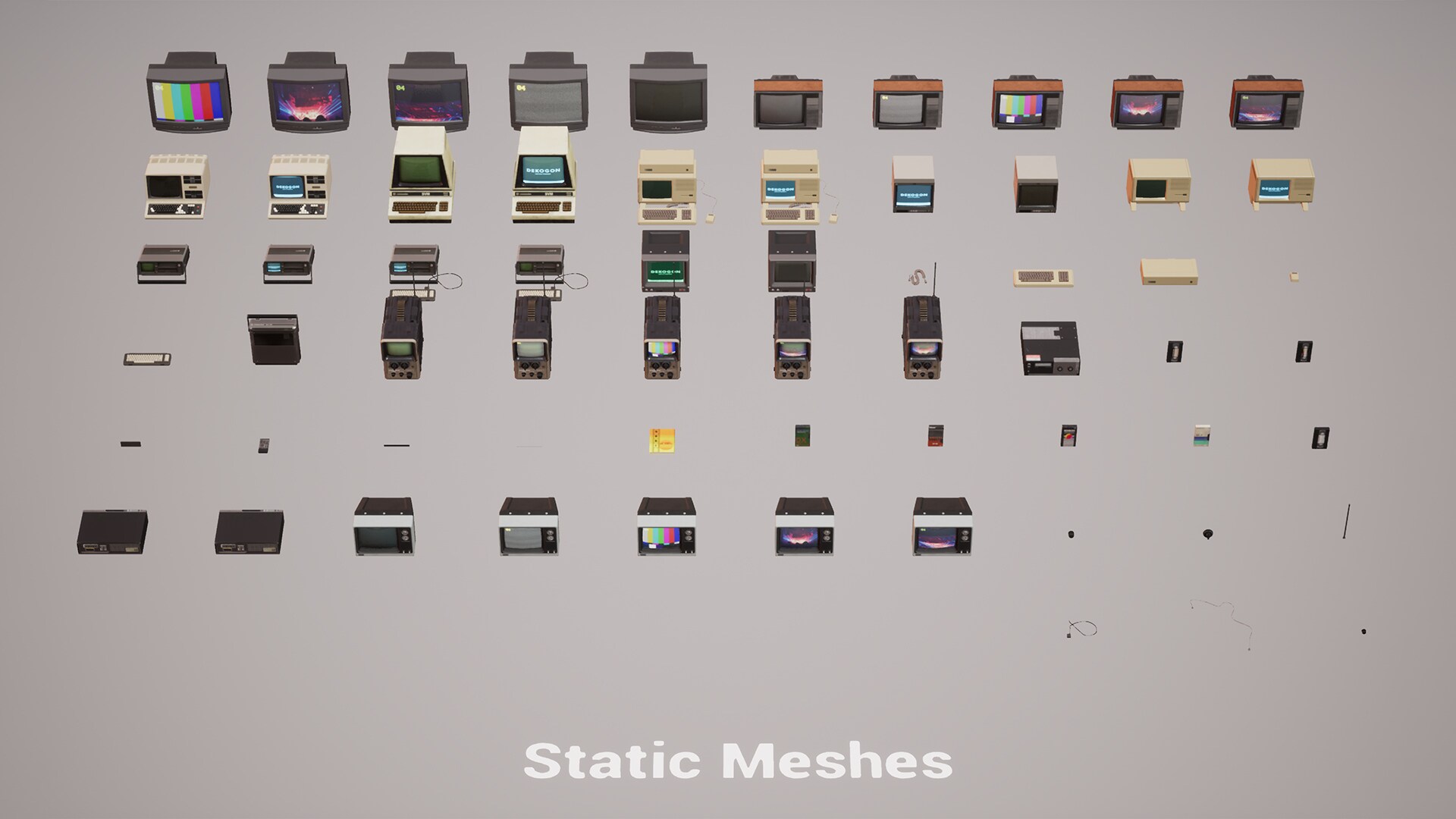 Retro Eighties VOL. 1 - Computers, Televisions, and Tech Props in Props ...
