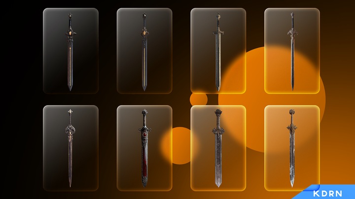 180+ High Fantasy Swords - By KDRN
