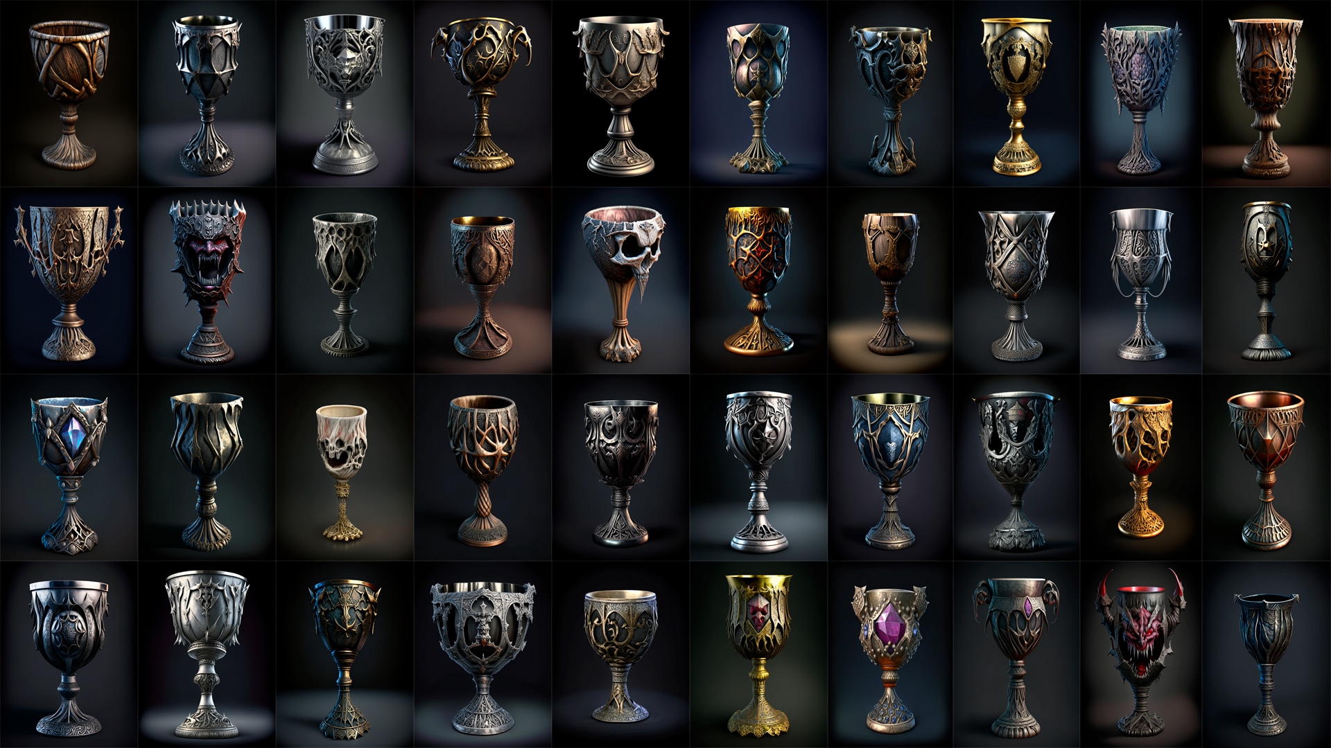 Goblets Megapack in 2D Assets UE Marketplace