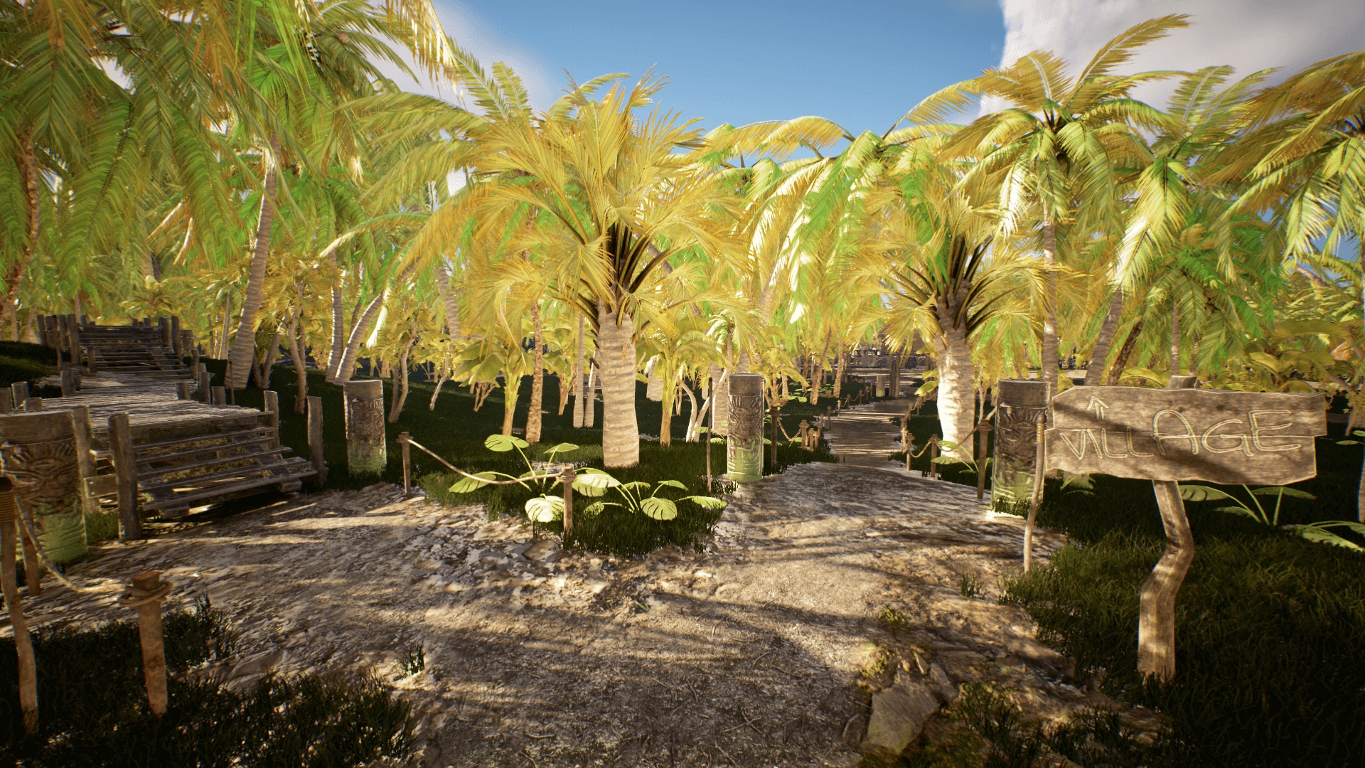 在环境创建的Tropical Tiki Island 虚幻引擎商城