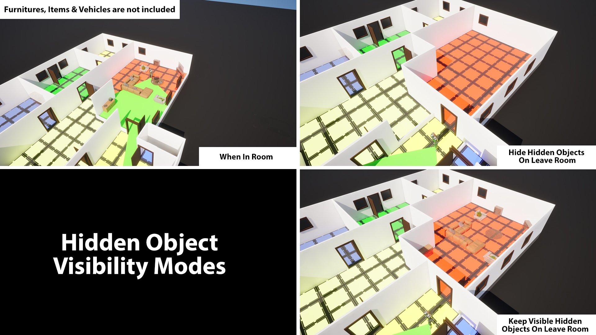 Replicated Isometric Wall Fading & Sight-Based Advanced Object ...