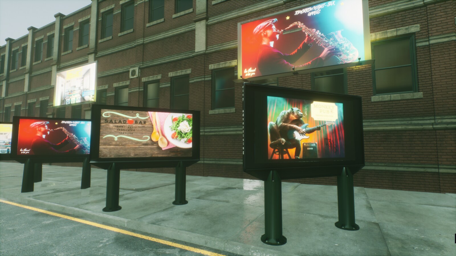 Advertising panels 2. in Props - UE Marketplace