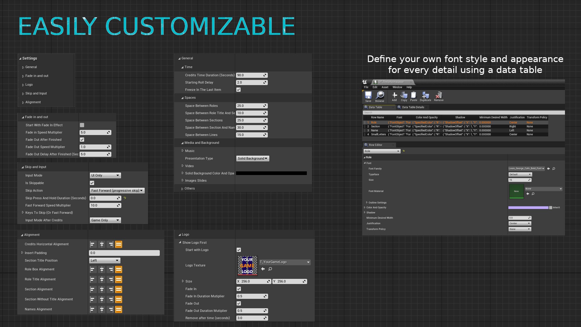 Closing Credits, 카테고리 블루프린트 UE 마켓플레이스
