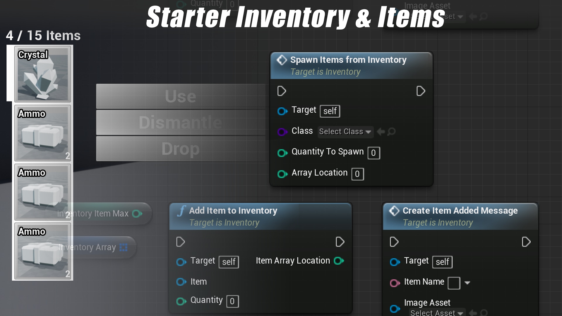 Starter Inventory And Items