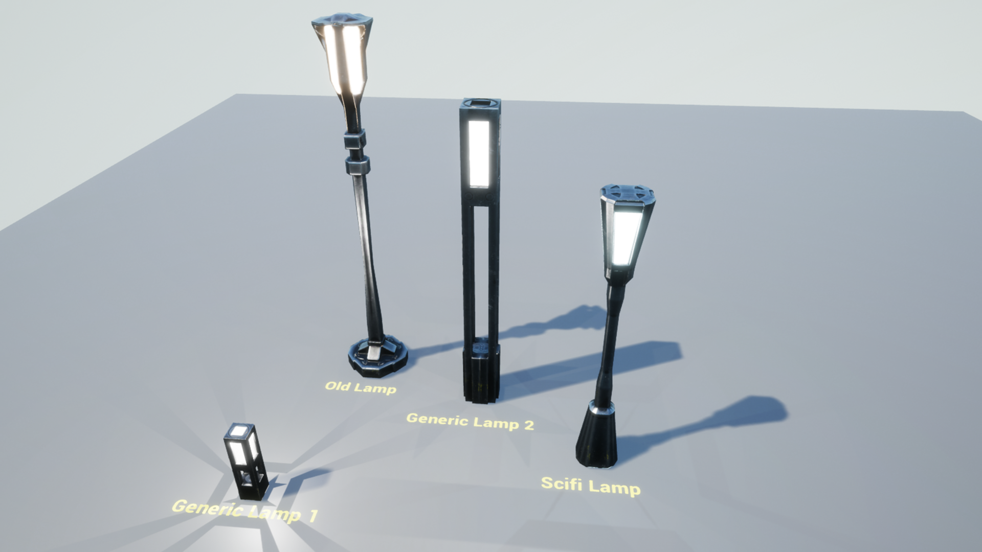 Lamps By Amstad Digital In Props Ue4 Marketplace