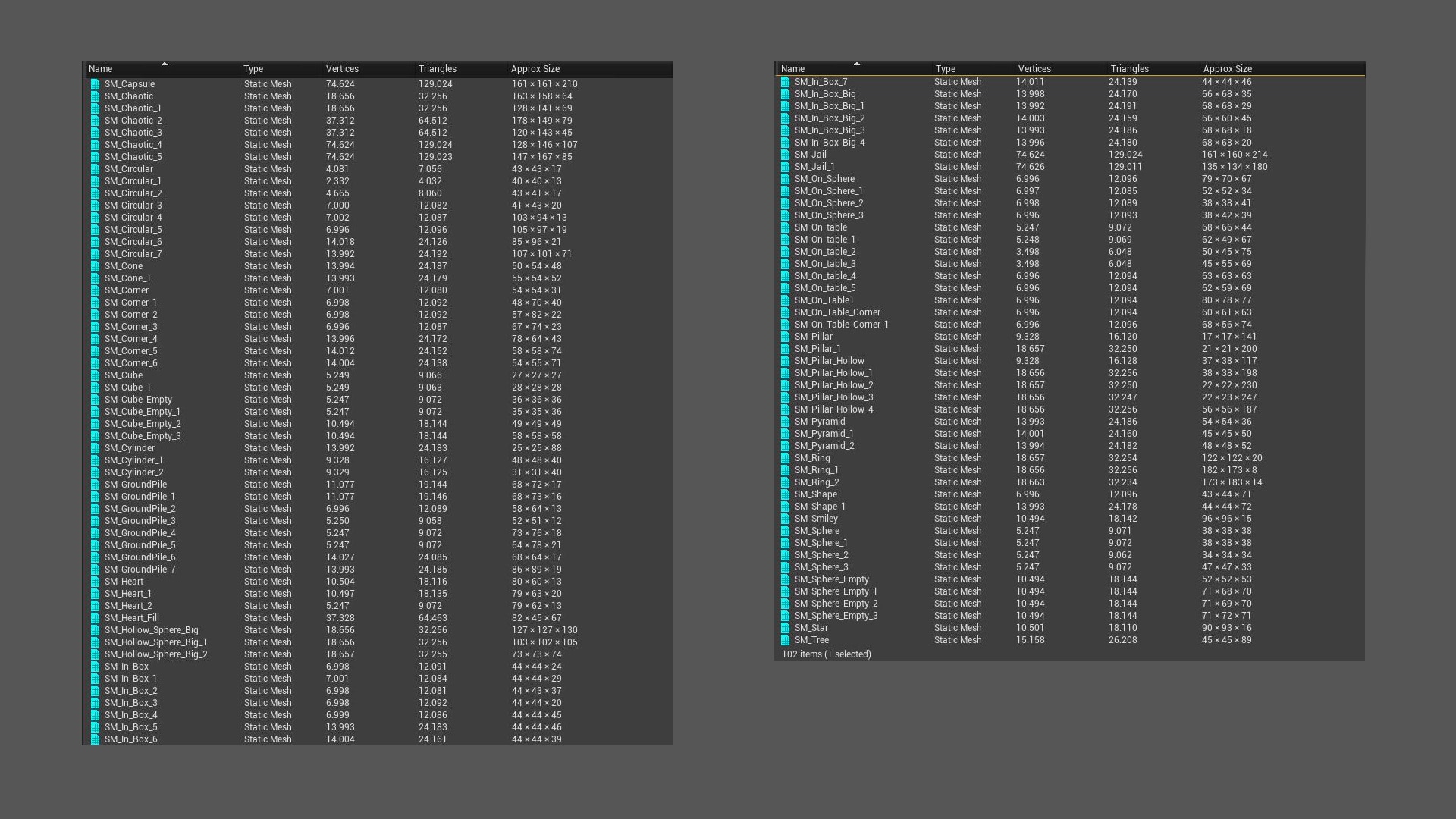 Static Gut Props in Props UE Marketplace