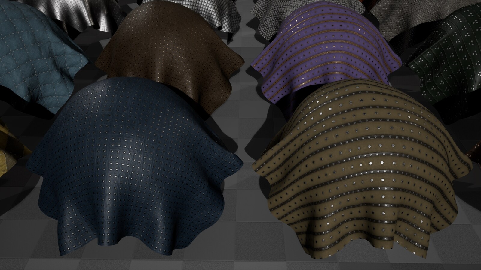 Customizable Medieval Armor Materials by Gnarly Potato in Materials