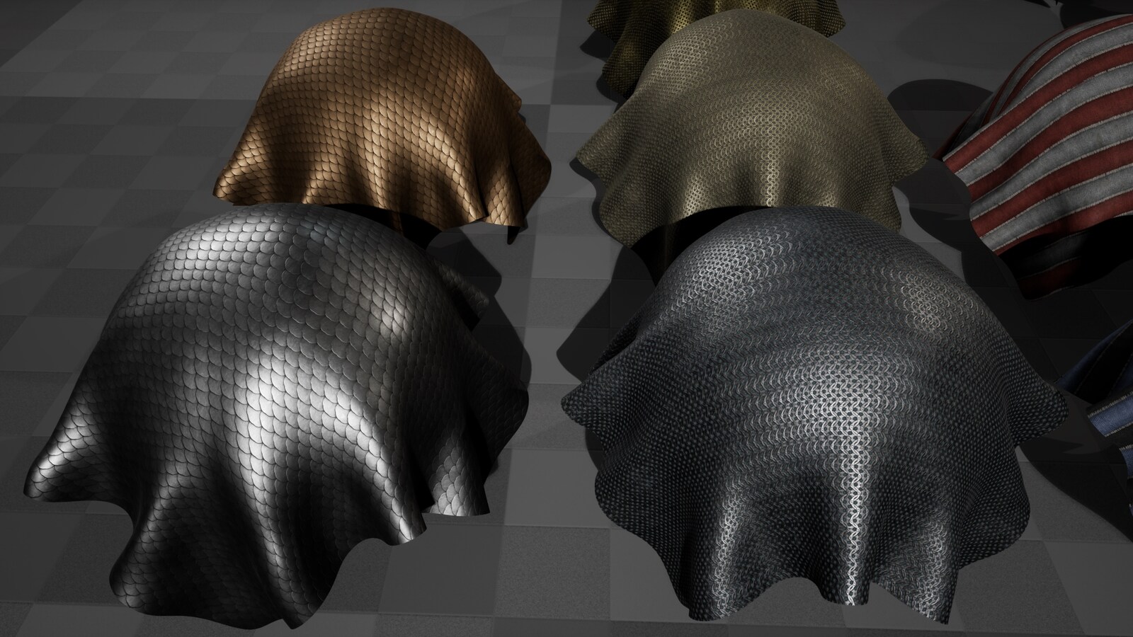 Customizable Medieval Armor Materials by Gnarly Potato in Materials