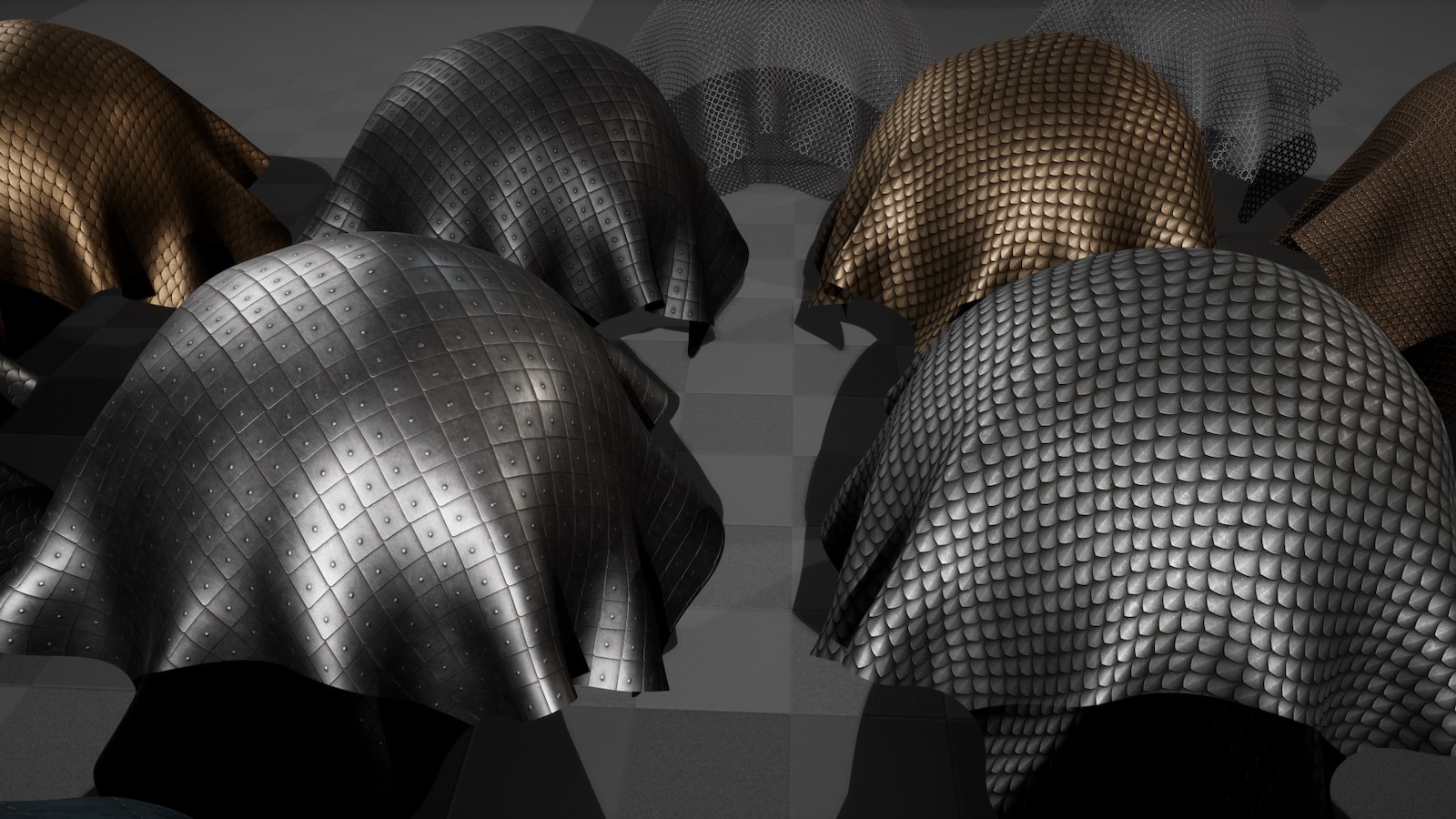 Customizable Medieval Armor Materials in Materials UE Marketplace