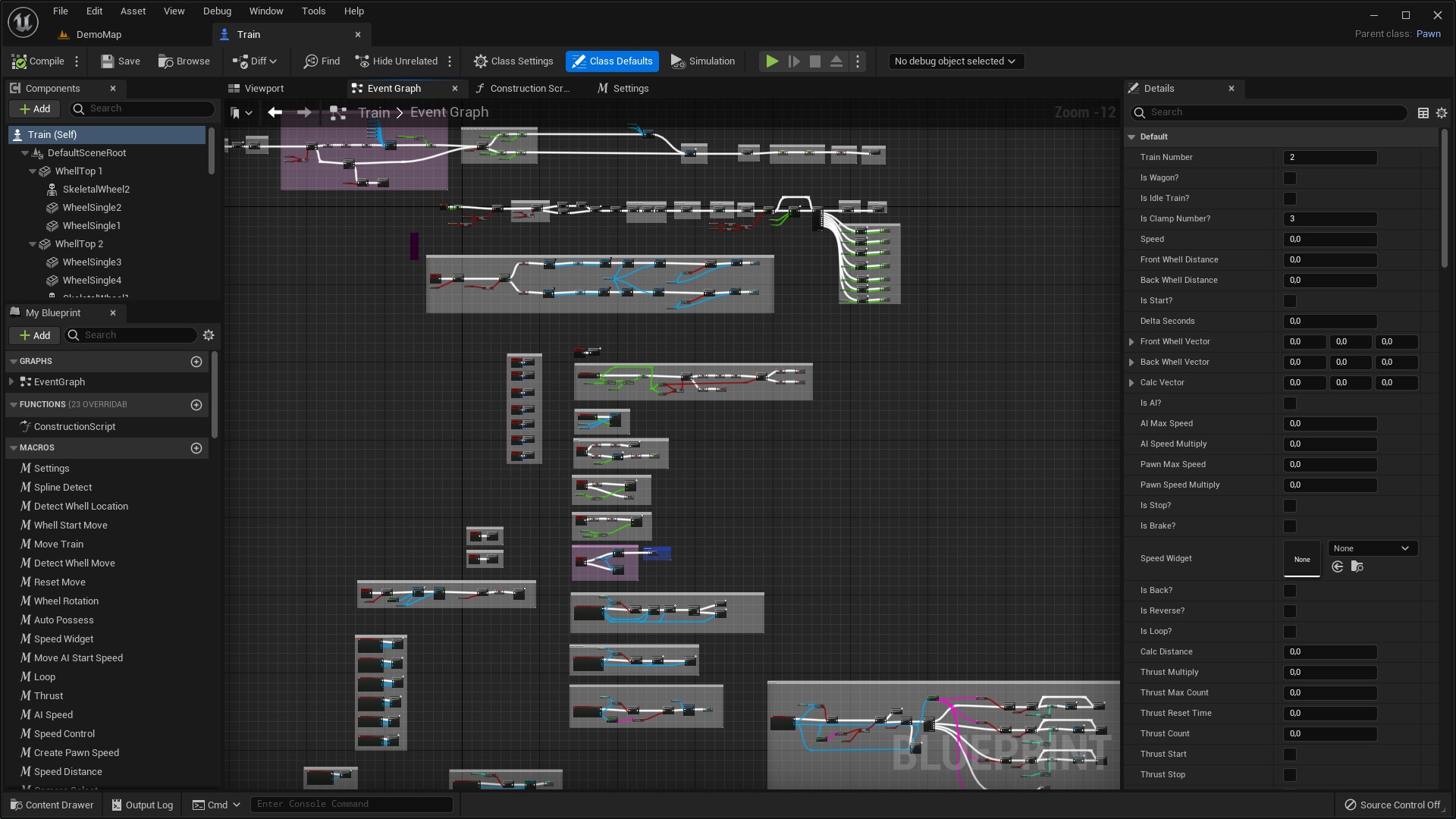 Train simulation Template in Blueprints - UE Marketplace