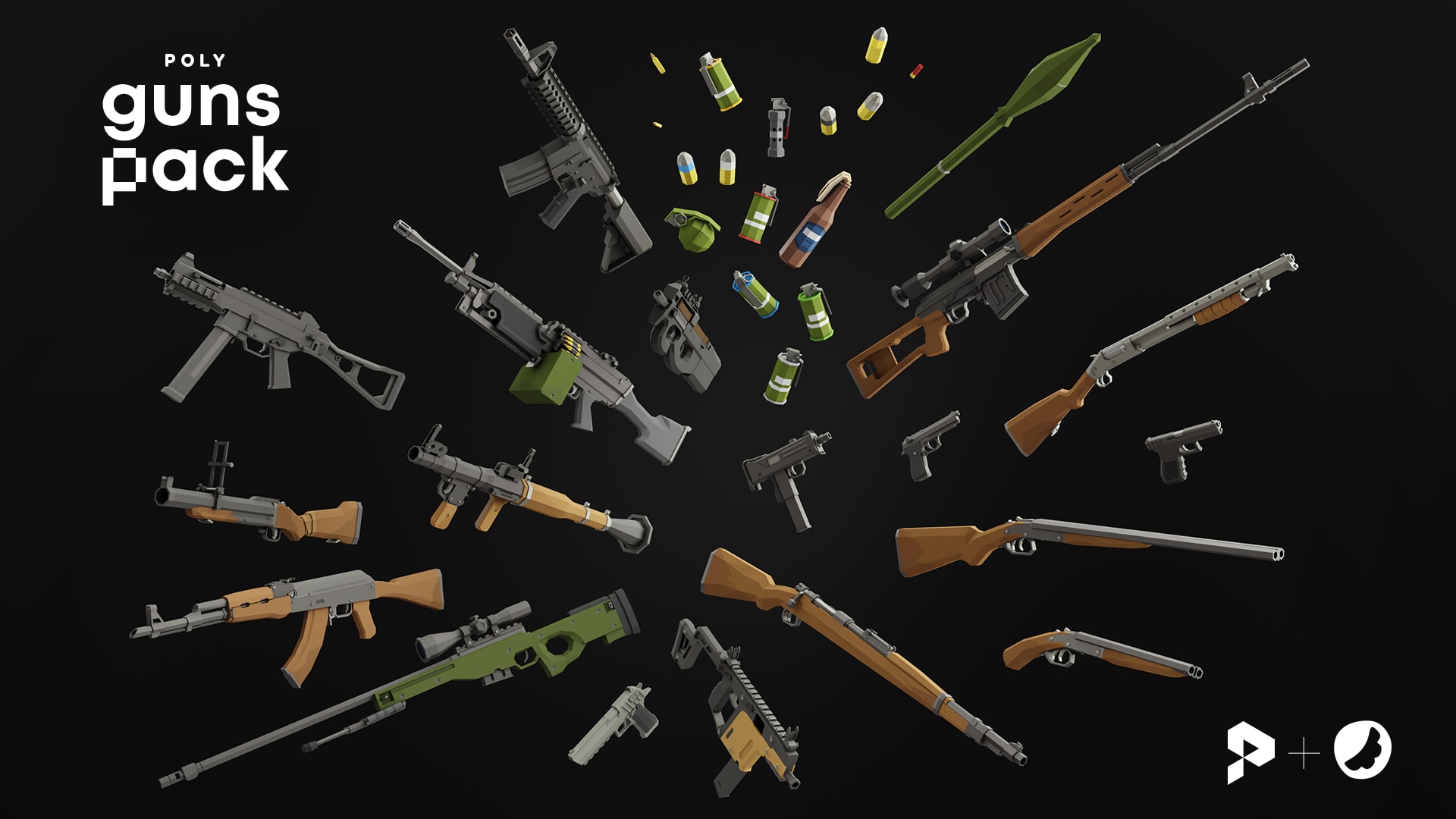 Poly Guns Pack