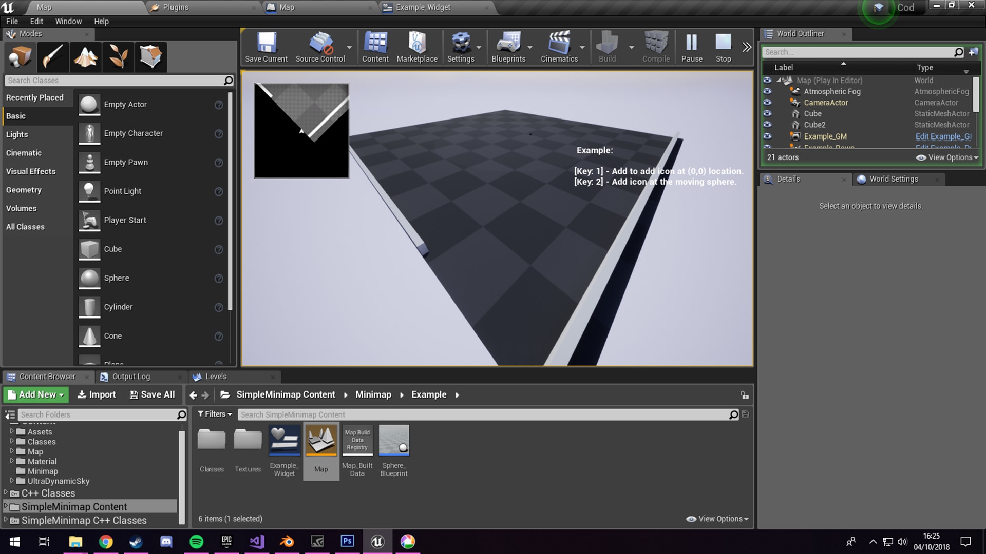 Simple Minimap in Code Plugins - UE Marketplace