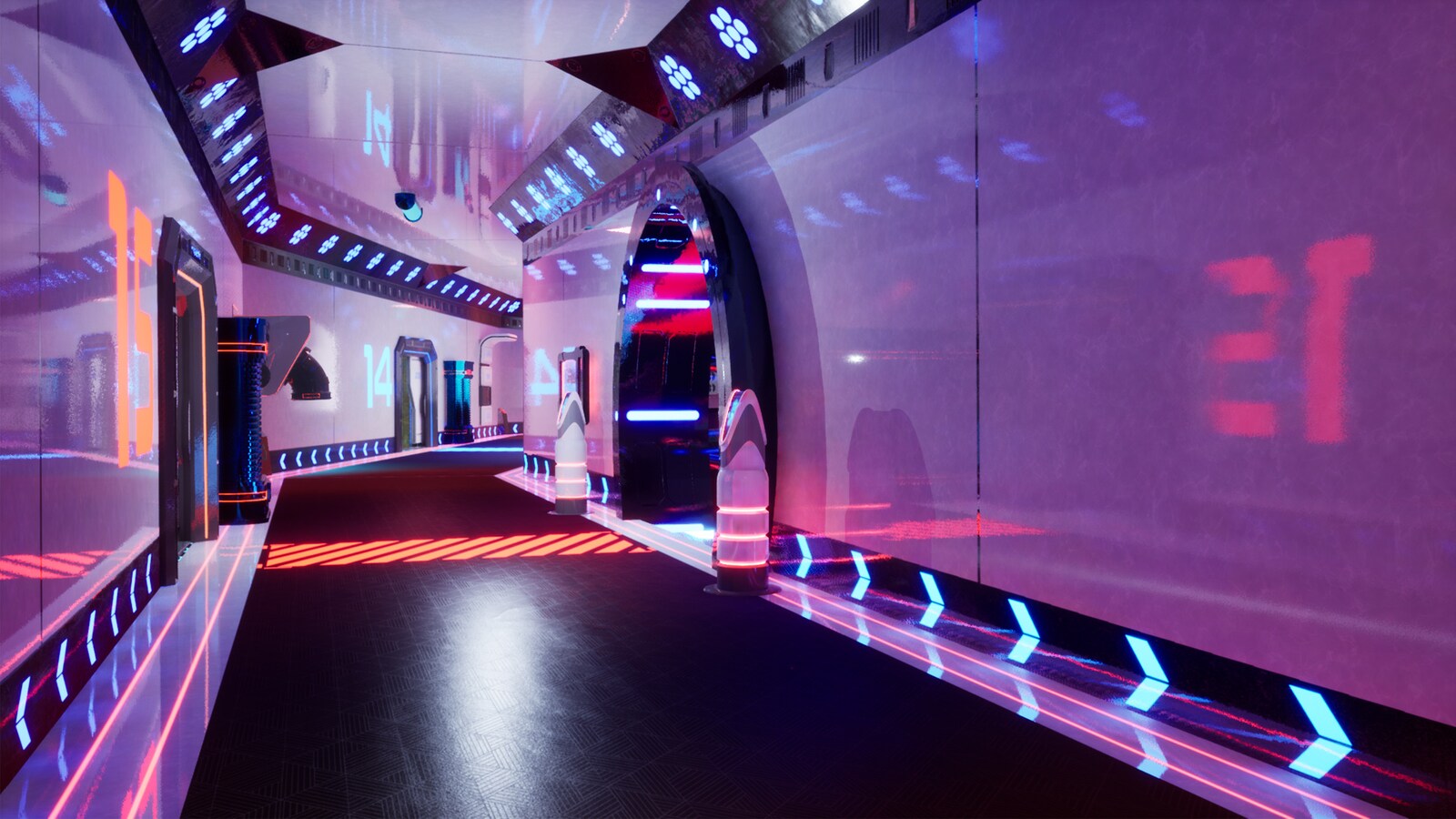 MODULAR FUTURISTIC SCIFI SPACE HOTEL in Environments UE Marketplace